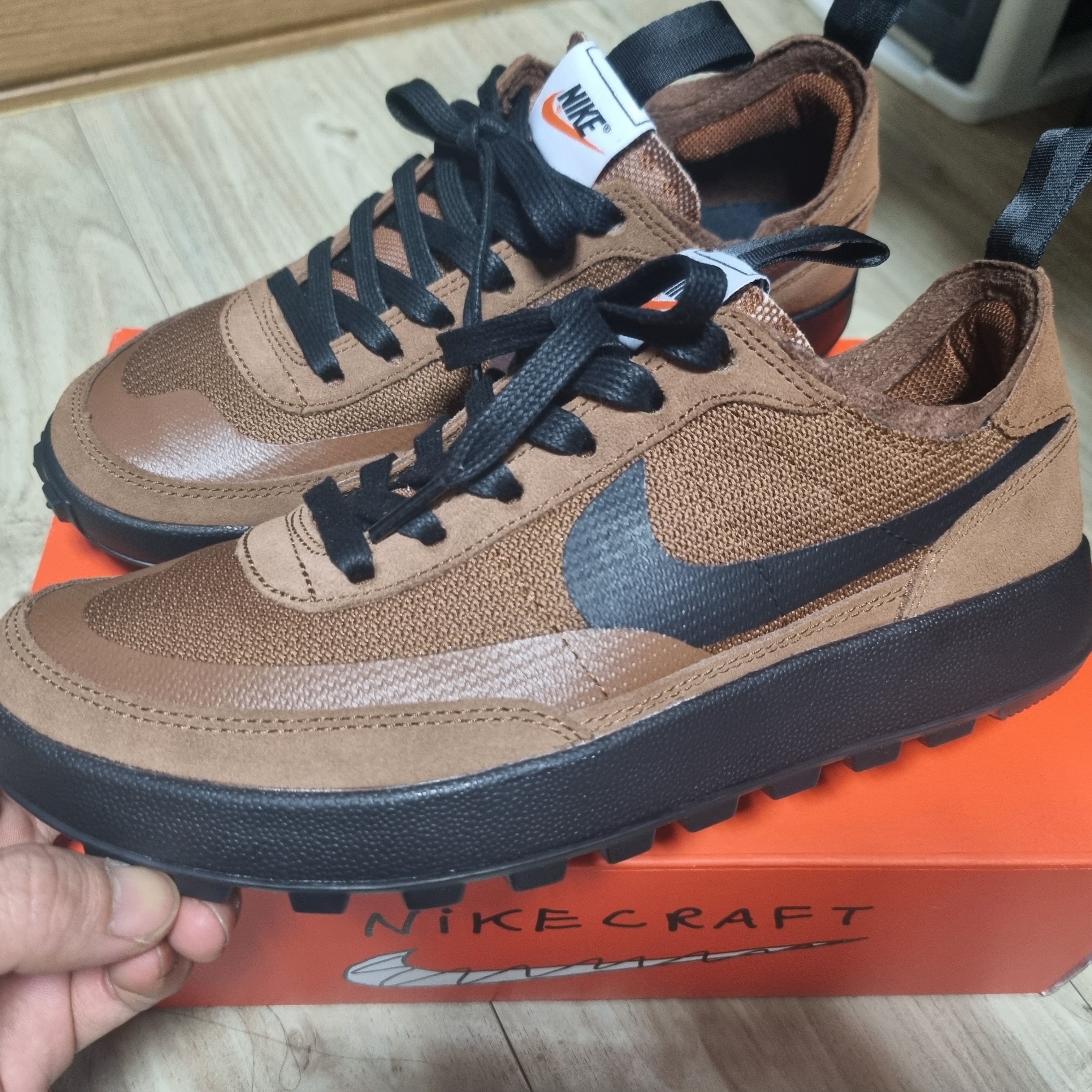Nike x Tom Sachs General Purpose Shoe Brown 착용 스타일