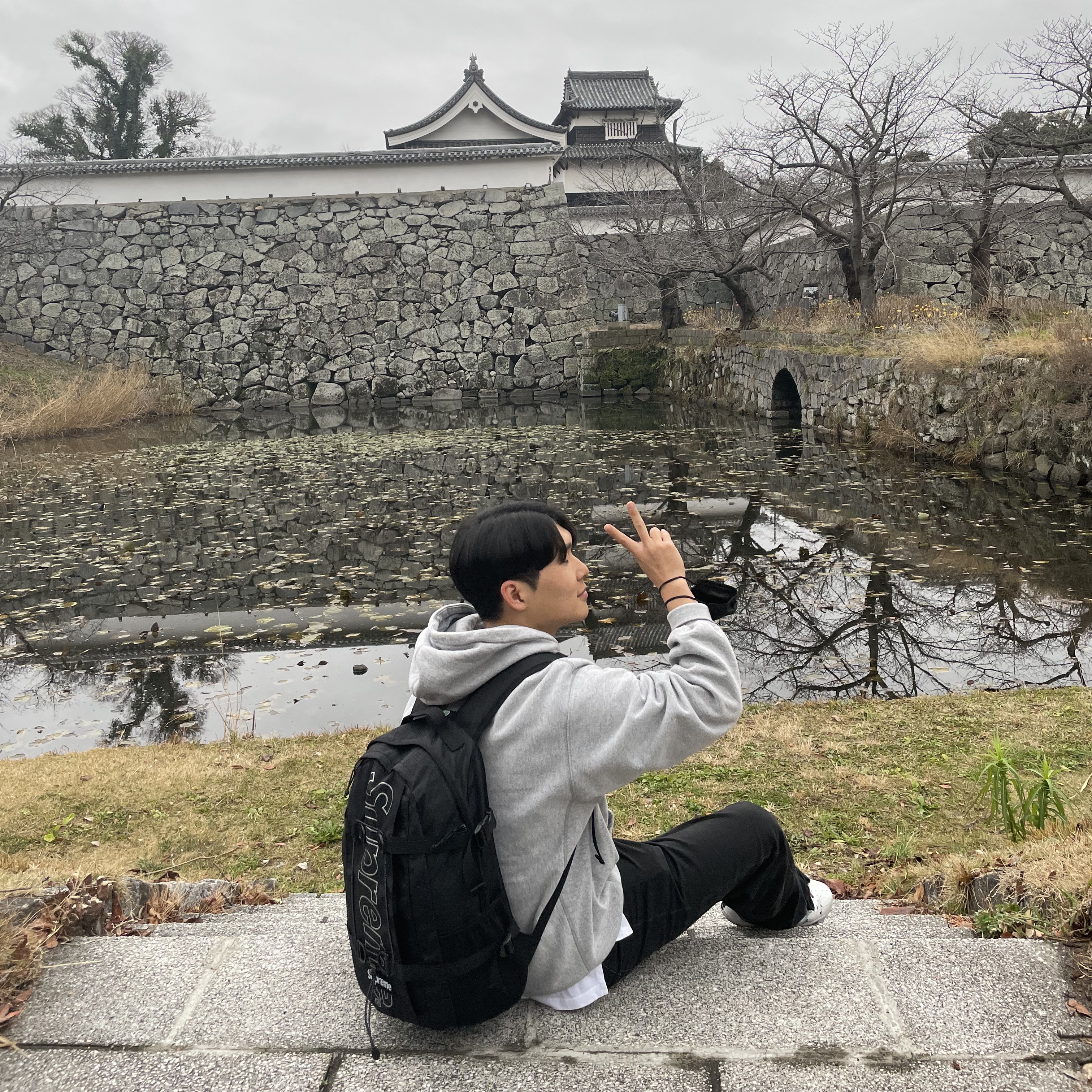 Supreme S Logo Hooded Sweatshirt Heather Grey - 20FW 착용 스타일