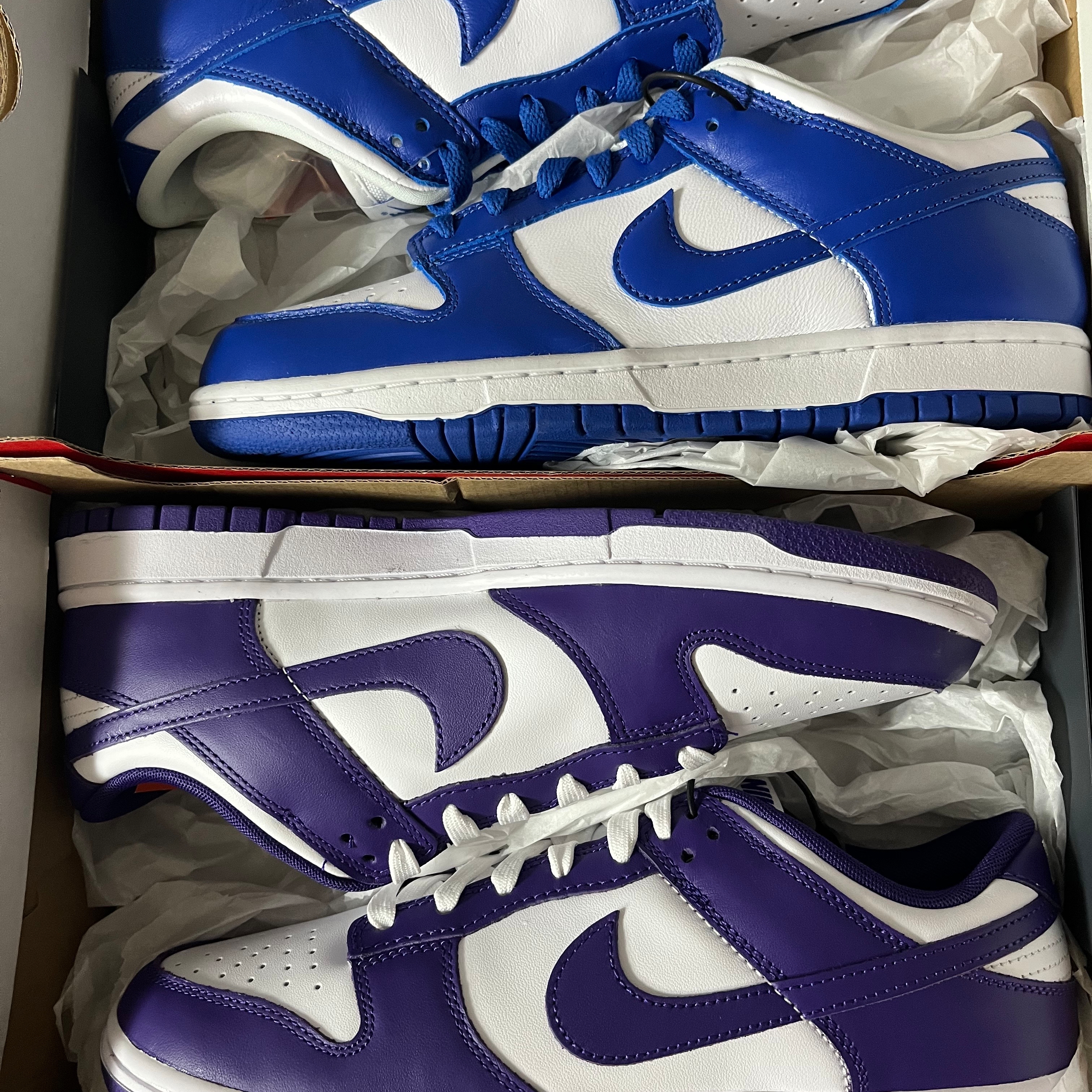Nike Dunk Low Retro Championship Court Purple 착용 스타일
