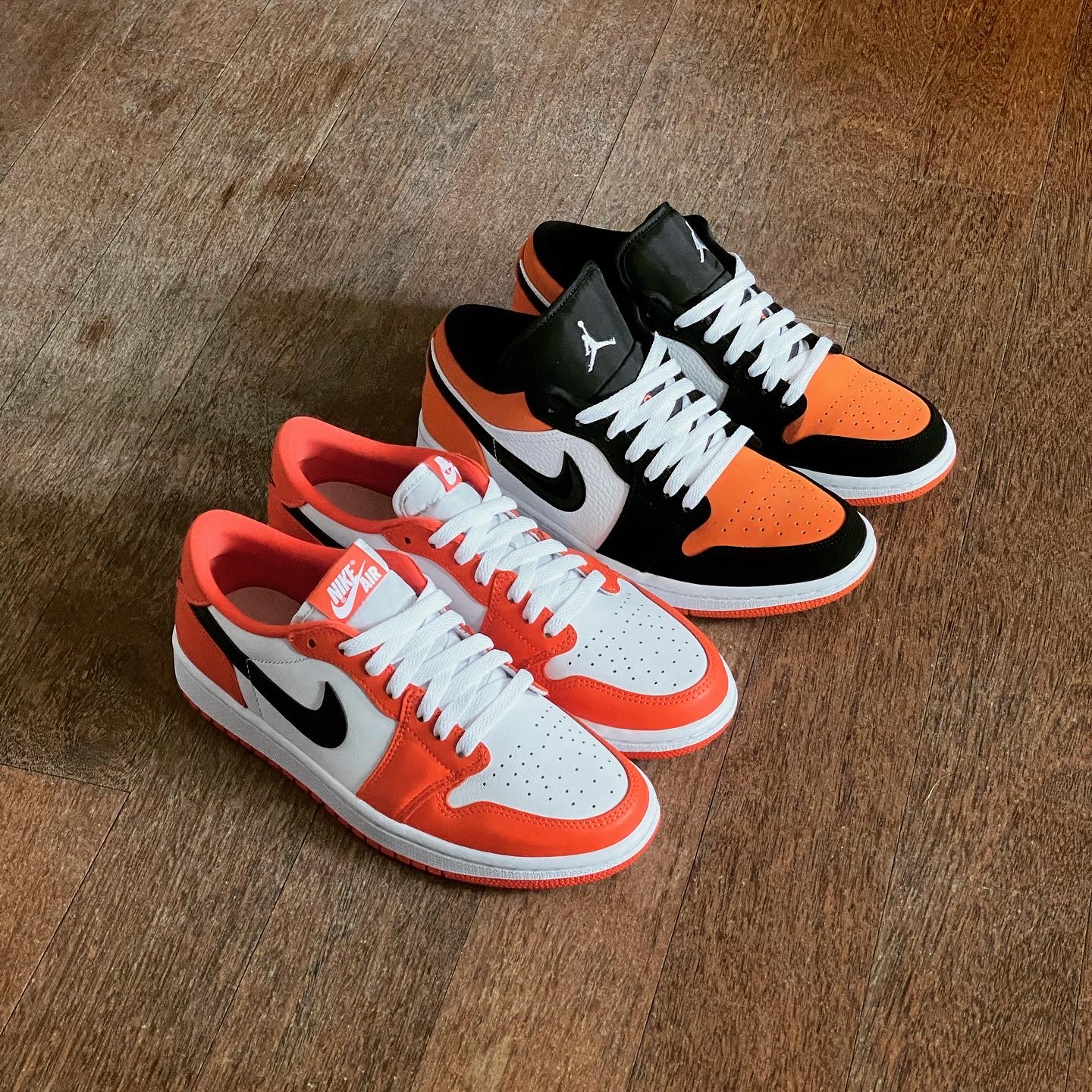 (W) Jordan 1 Low OG Starfish, Jordan 1 Low Shattered Backboard 착용 스타일