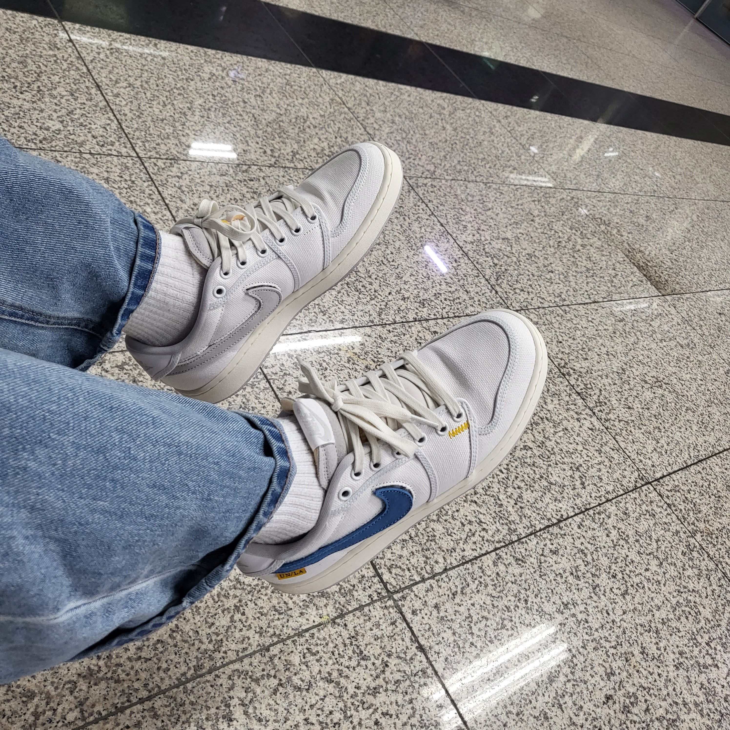 Jordan 1 x Union KO Low White 착용 스타일 - 2