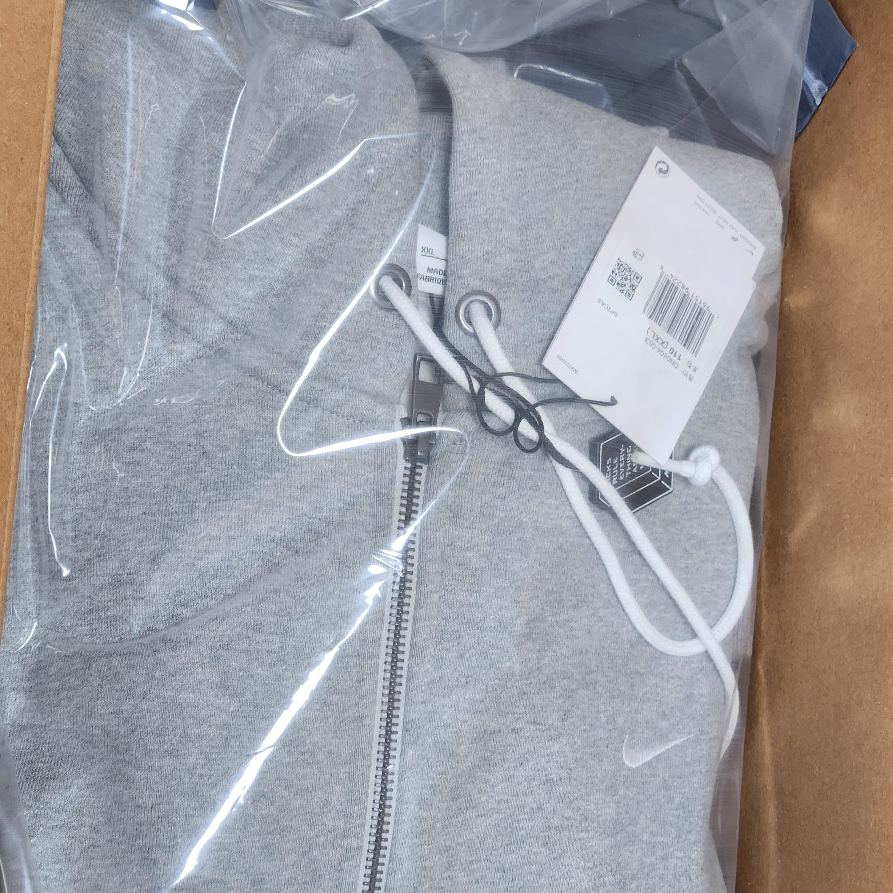 Nike NRG Solo Swoosh Full Zip Hoodie Dark Grey Heather - Asia 착용 스타일