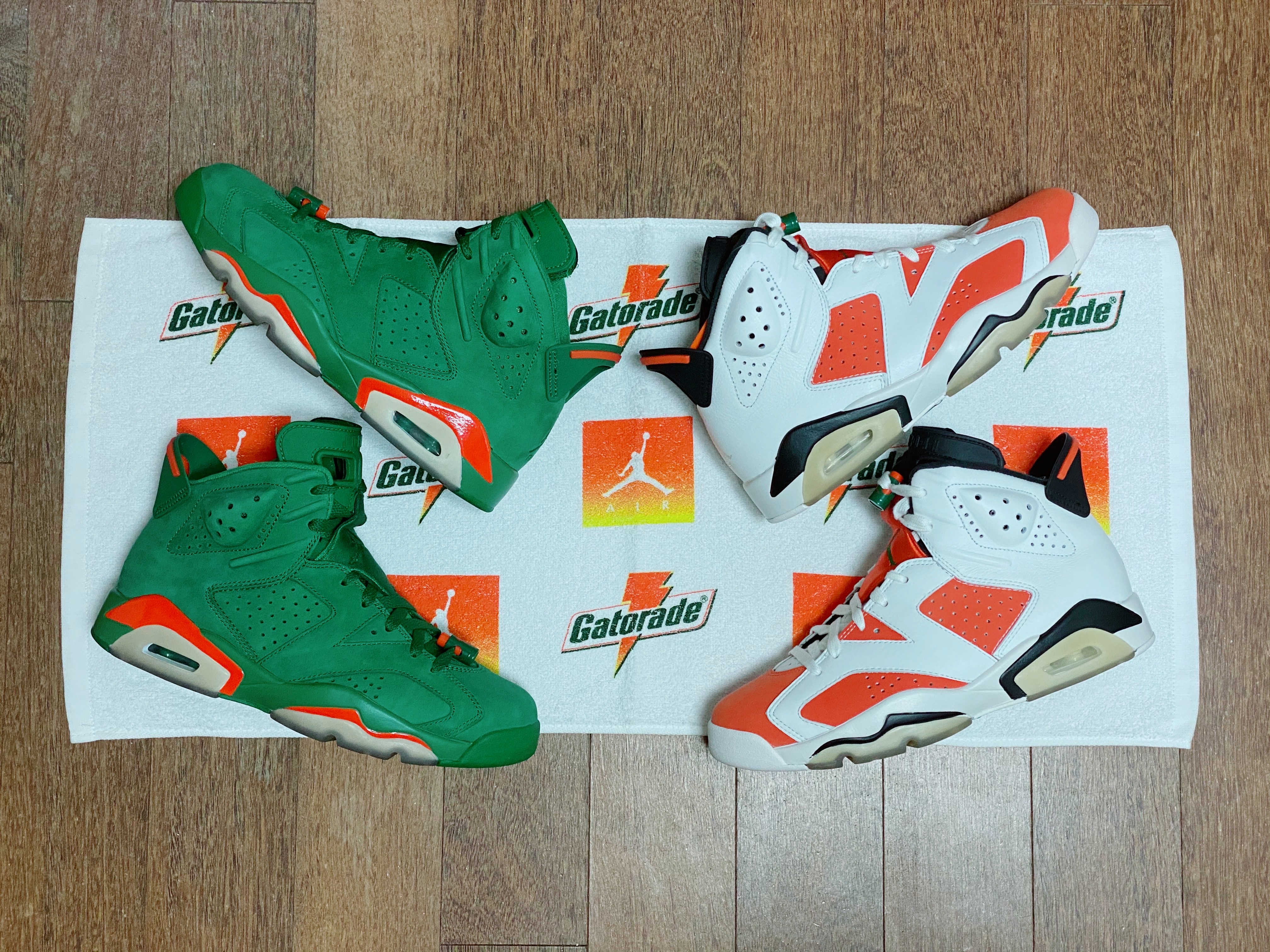 Jordan 6 Retro Gatorade Like Mike White, Jordan 6 Retro Gatorade Green 착용 스타일