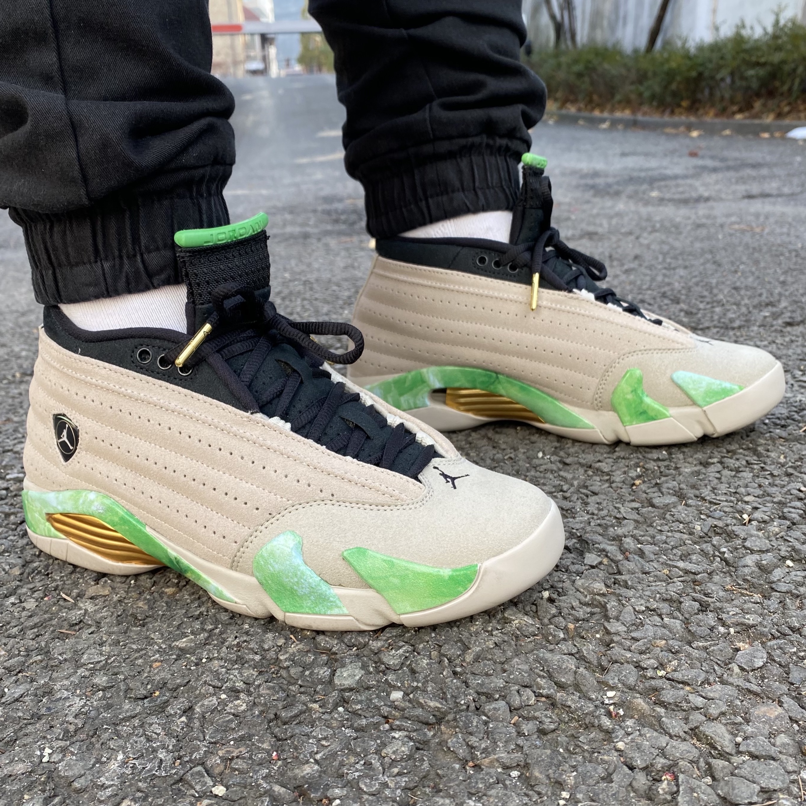 (W) Jordan 14 x Aleali May Retro Low SP Fortune 착용 스타일