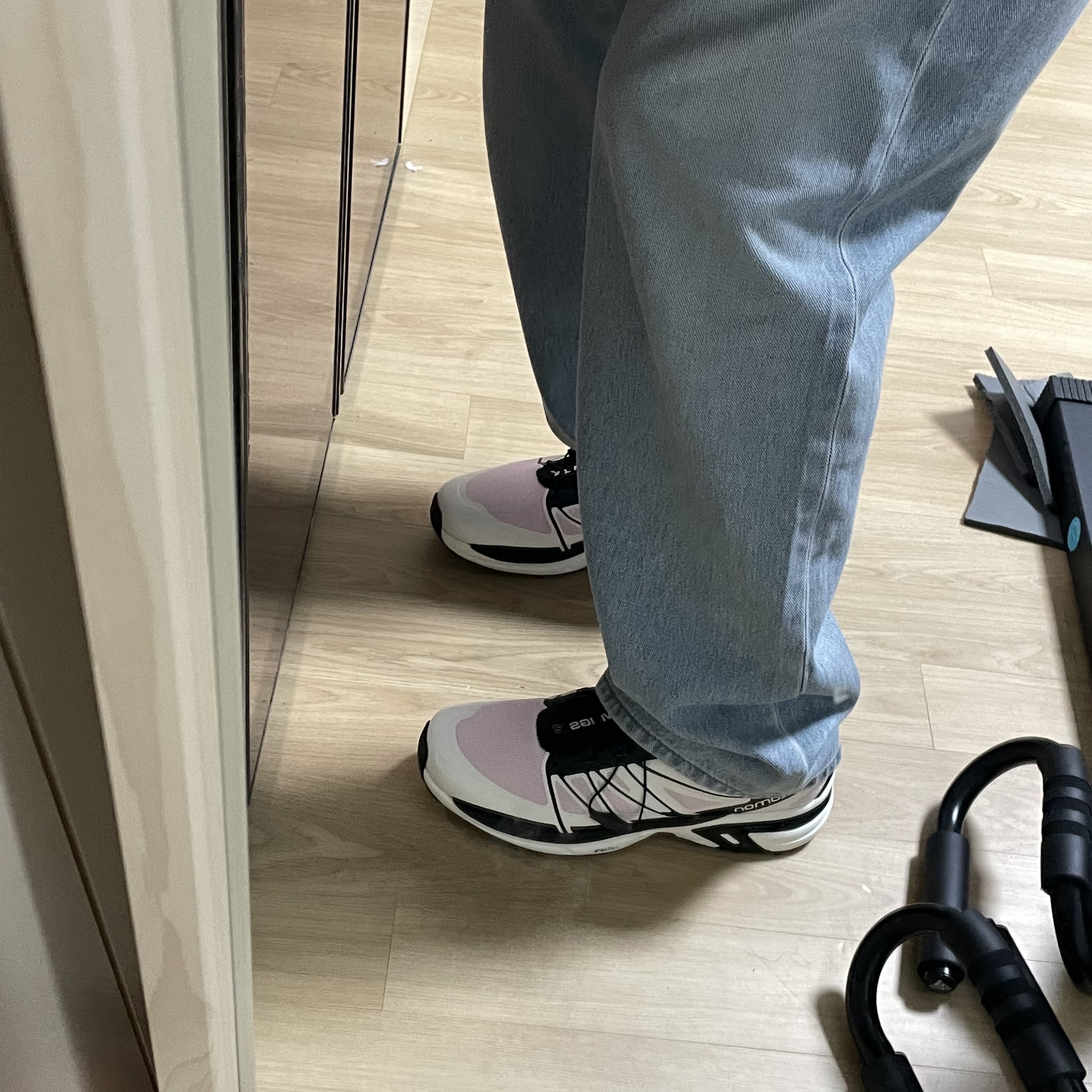 Salomon XT-Wings 2 Cradle Pink 착용 스타일 - 3