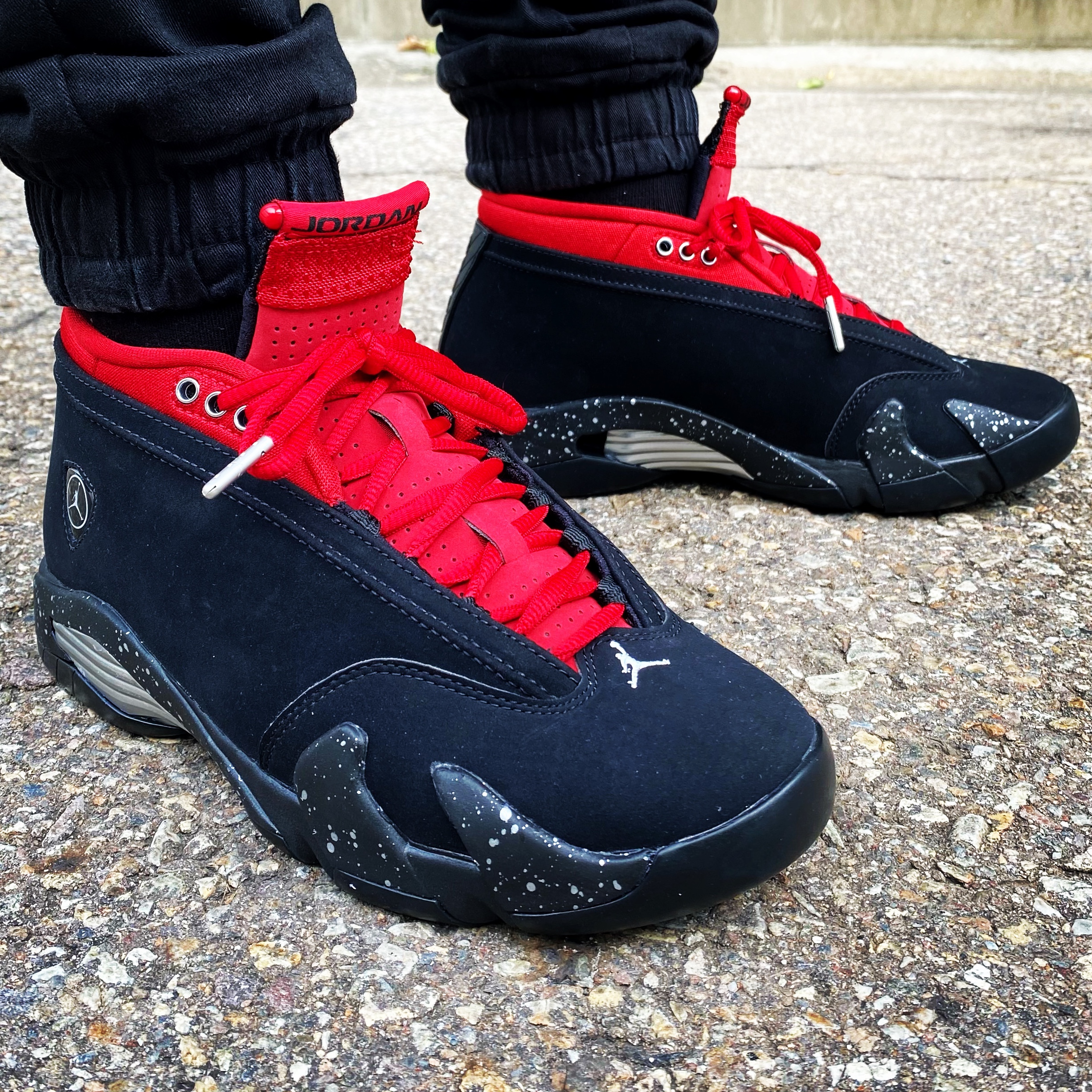 (W) Jordan 14 Retro Low Red Lipstick 착용 스타일