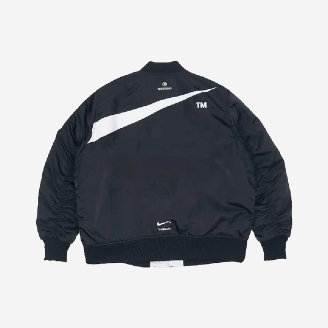 Nike NSW Therma-Fit Big Swoosh Reversible Bomber Jacket Black - US/EU 상세 이미지 2