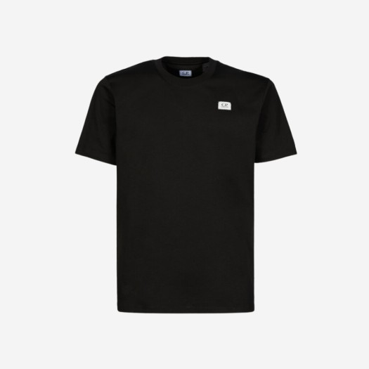 C.P. 컴퍼니 30/1 라벨 로고 티셔츠 블랙 - 23SS