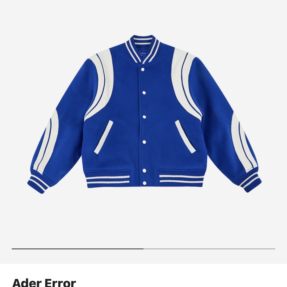 Ader Error Twit Jumper Blue 착용 스타일