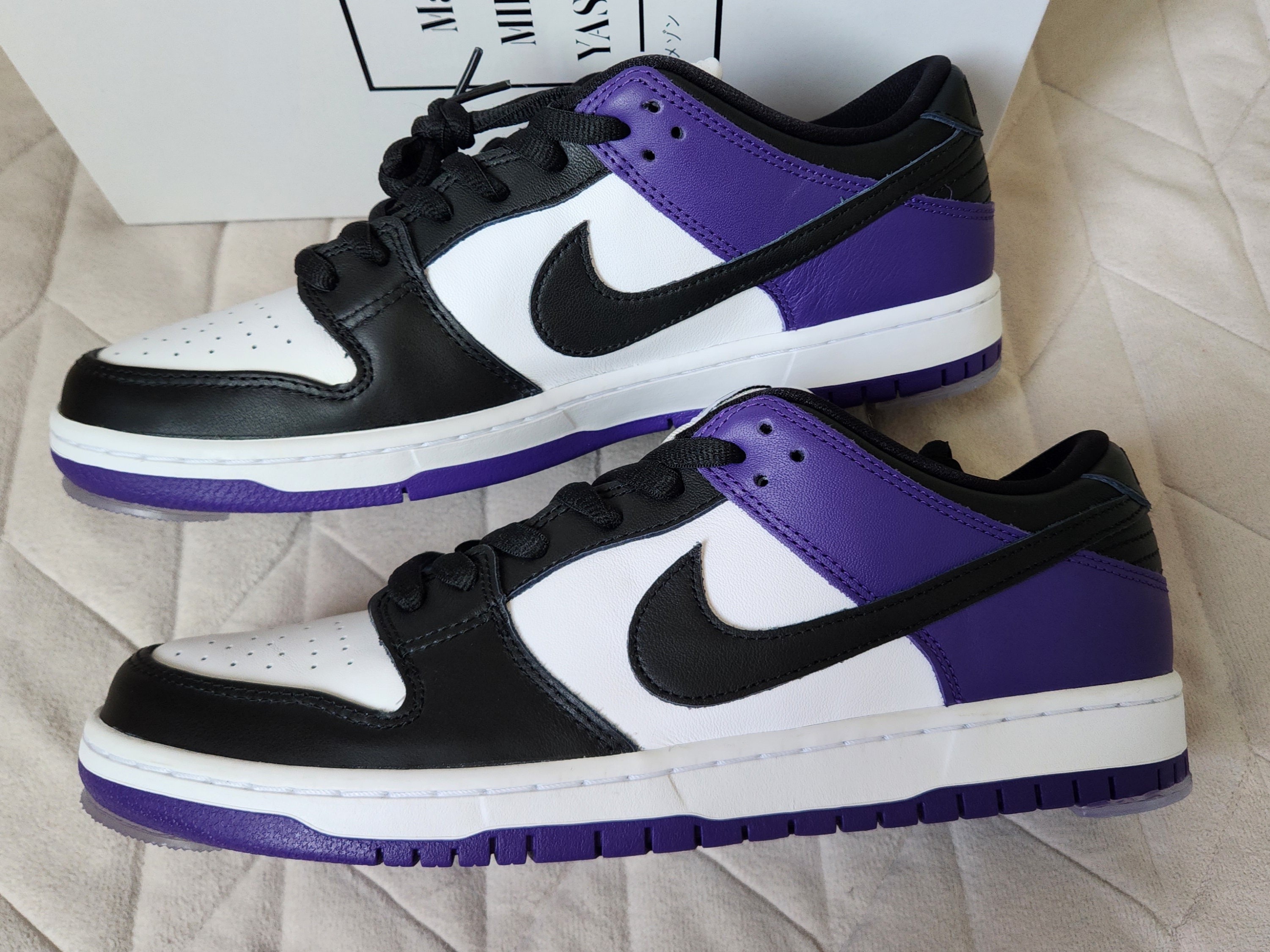 Nike SB Dunk Low Pro Court Purple 착용 스타일 - 4