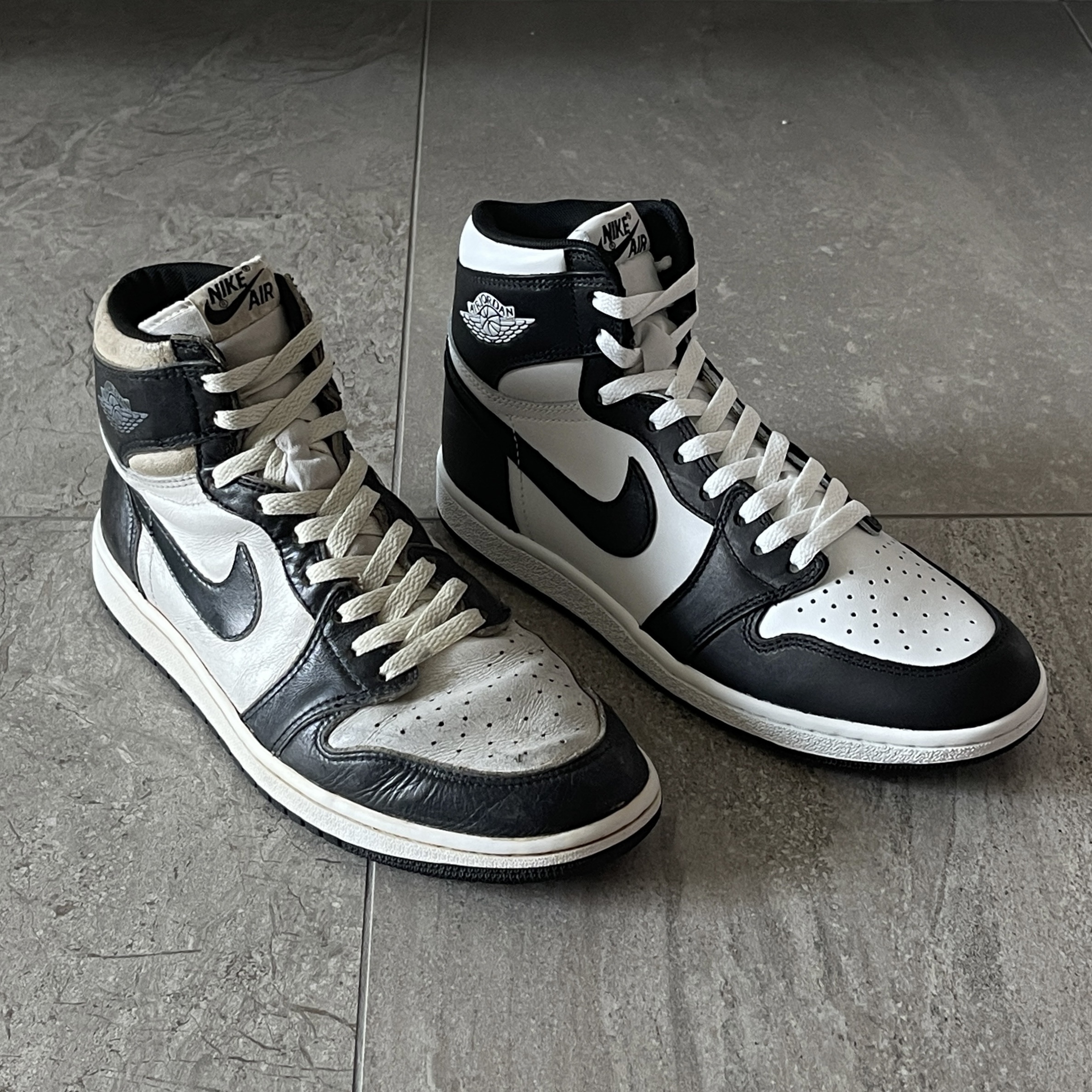 Jordan 1 High 85 Black White 착용 스타일