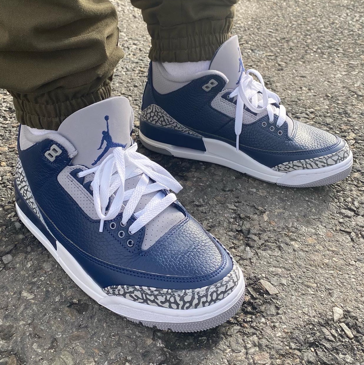Jordan 3 Retro Midnight Navy 착용 스타일