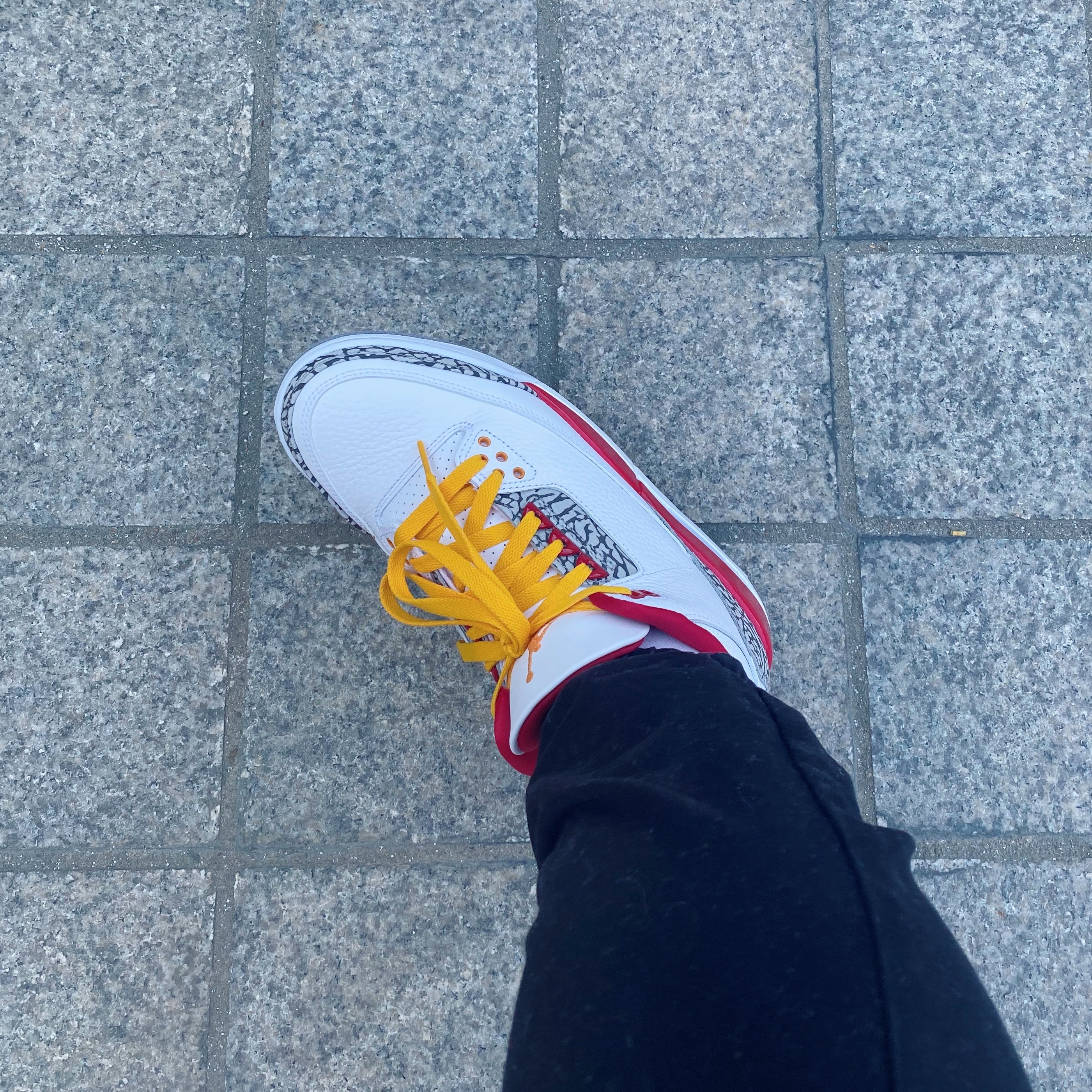 Jordan 3 Retro Cardinal Red 착용 스타일