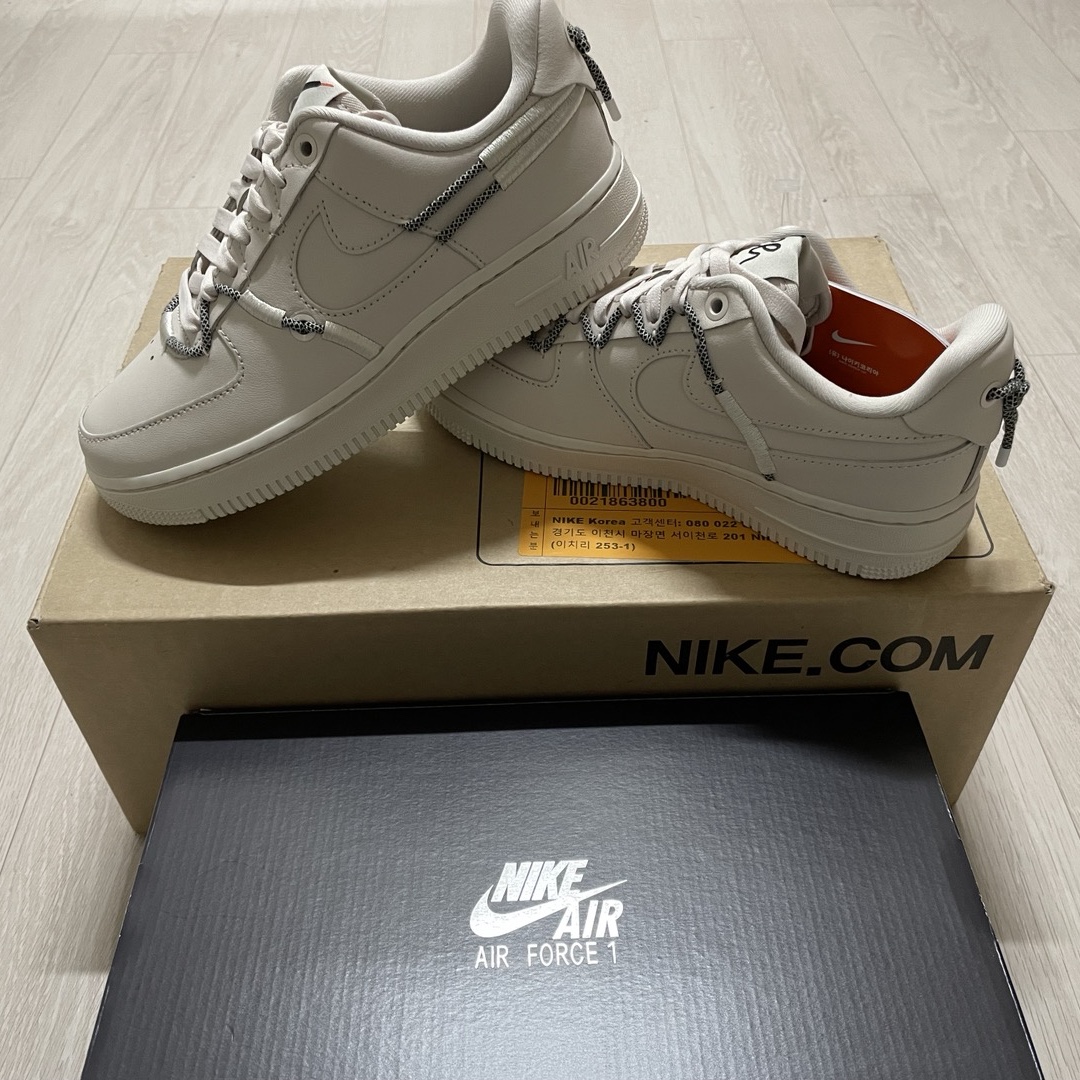 (W) Nike Air Force 1 '07 LX Light Orewood Brown 착용 스타일