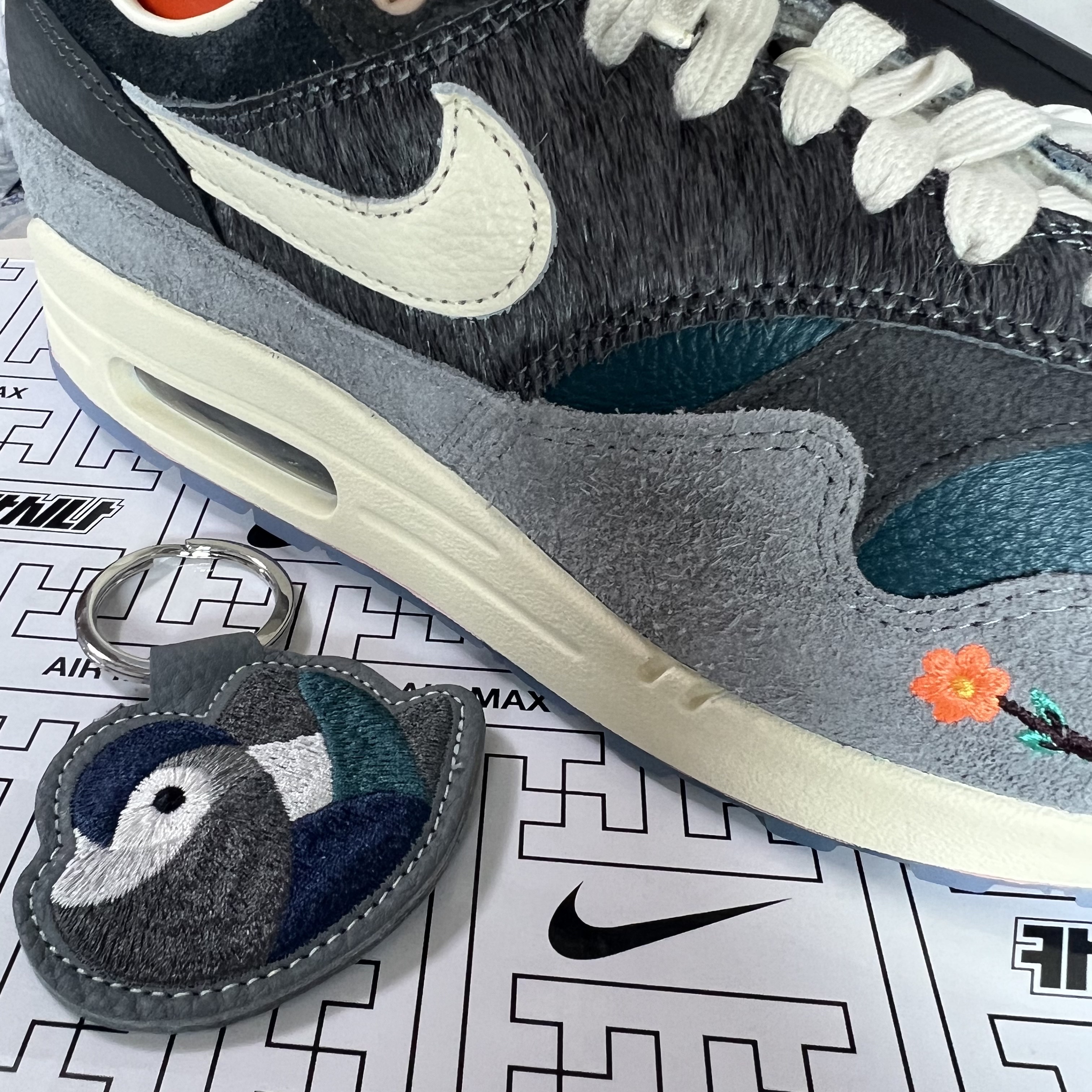 Nike x Kasina Air Max 1 SP Won-Ang Particle Grey 착용 스타일