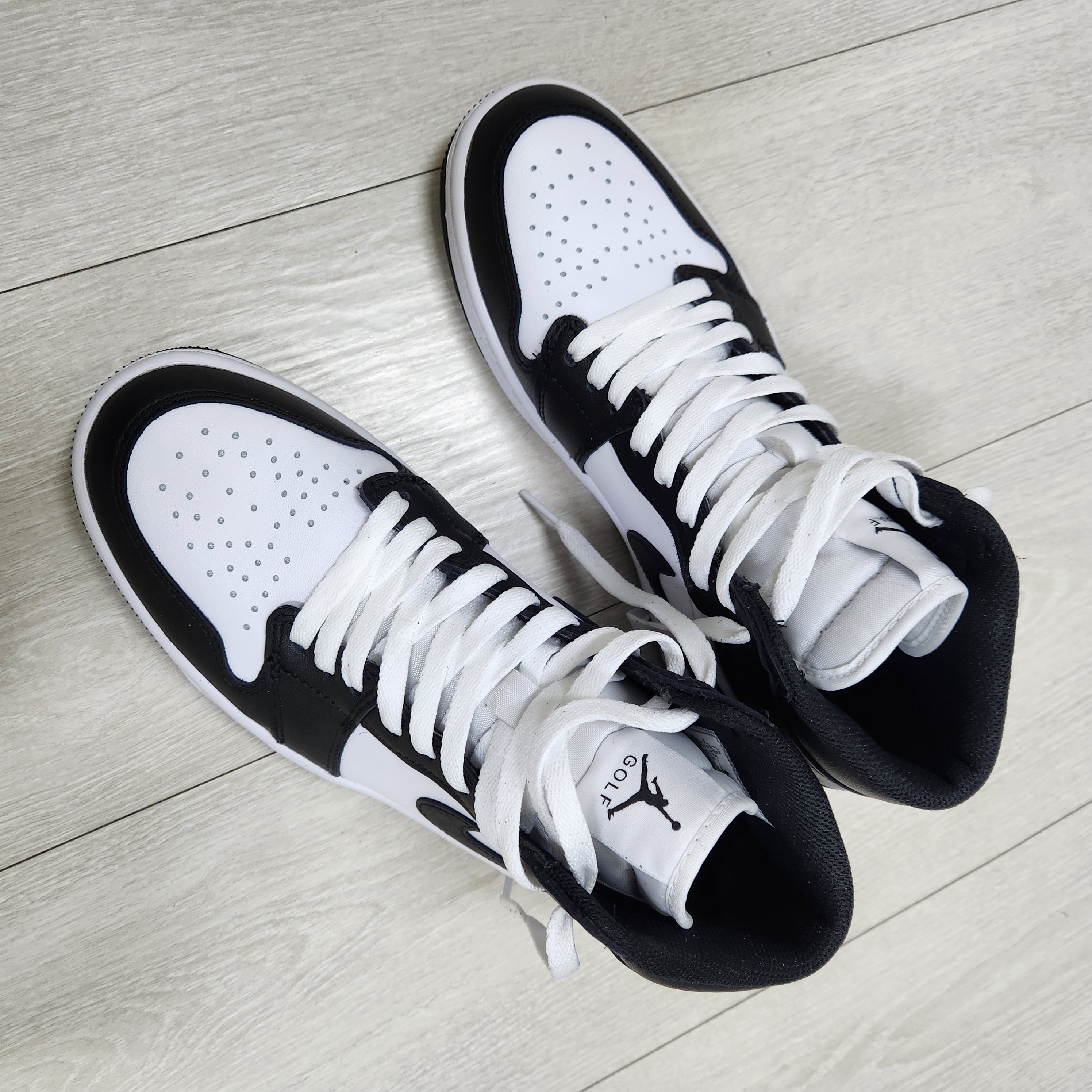 Jordan 1 High Golf White Black 착용 스타일