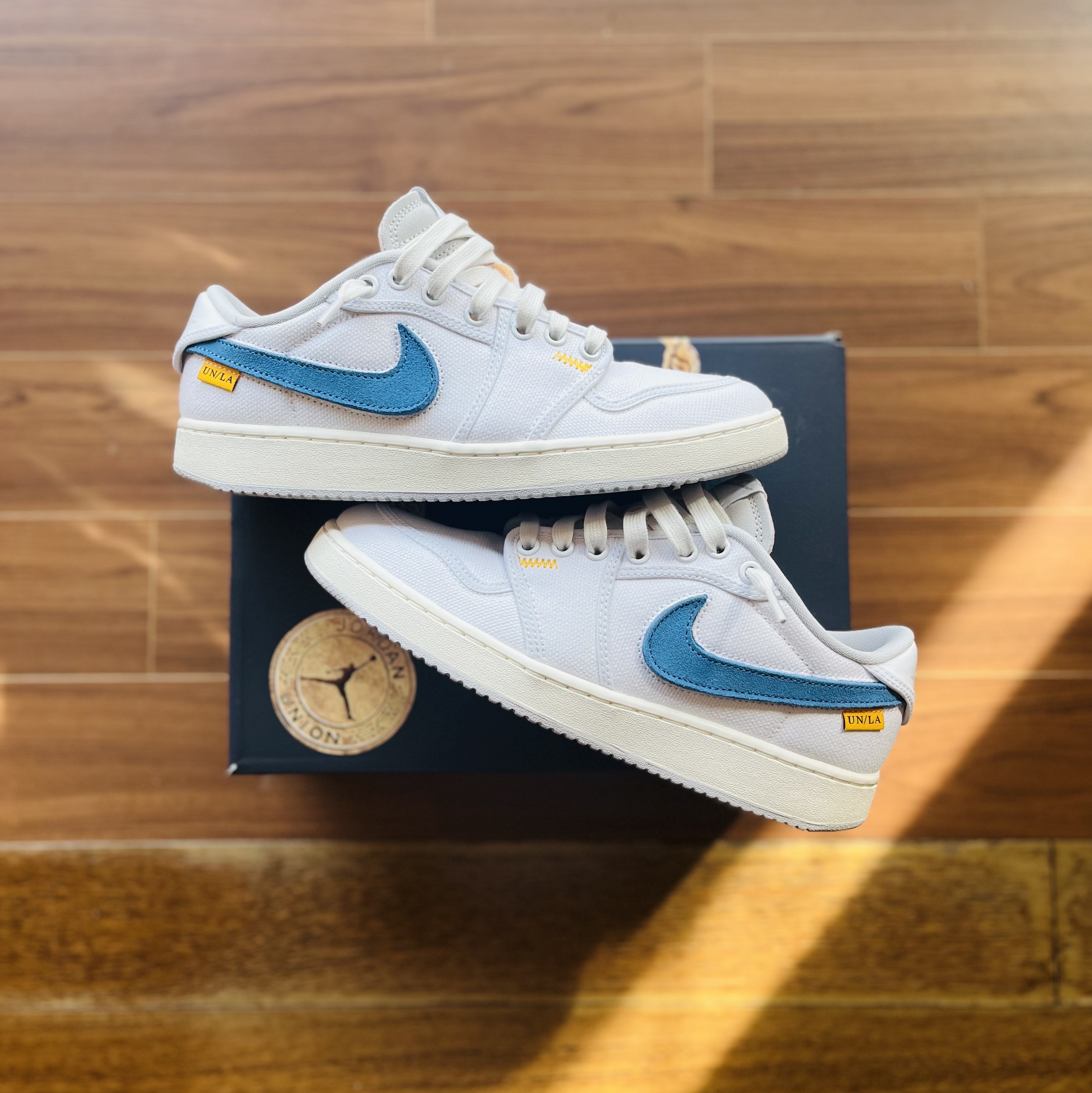 Jordan 1 x Union KO Low White 착용 스타일