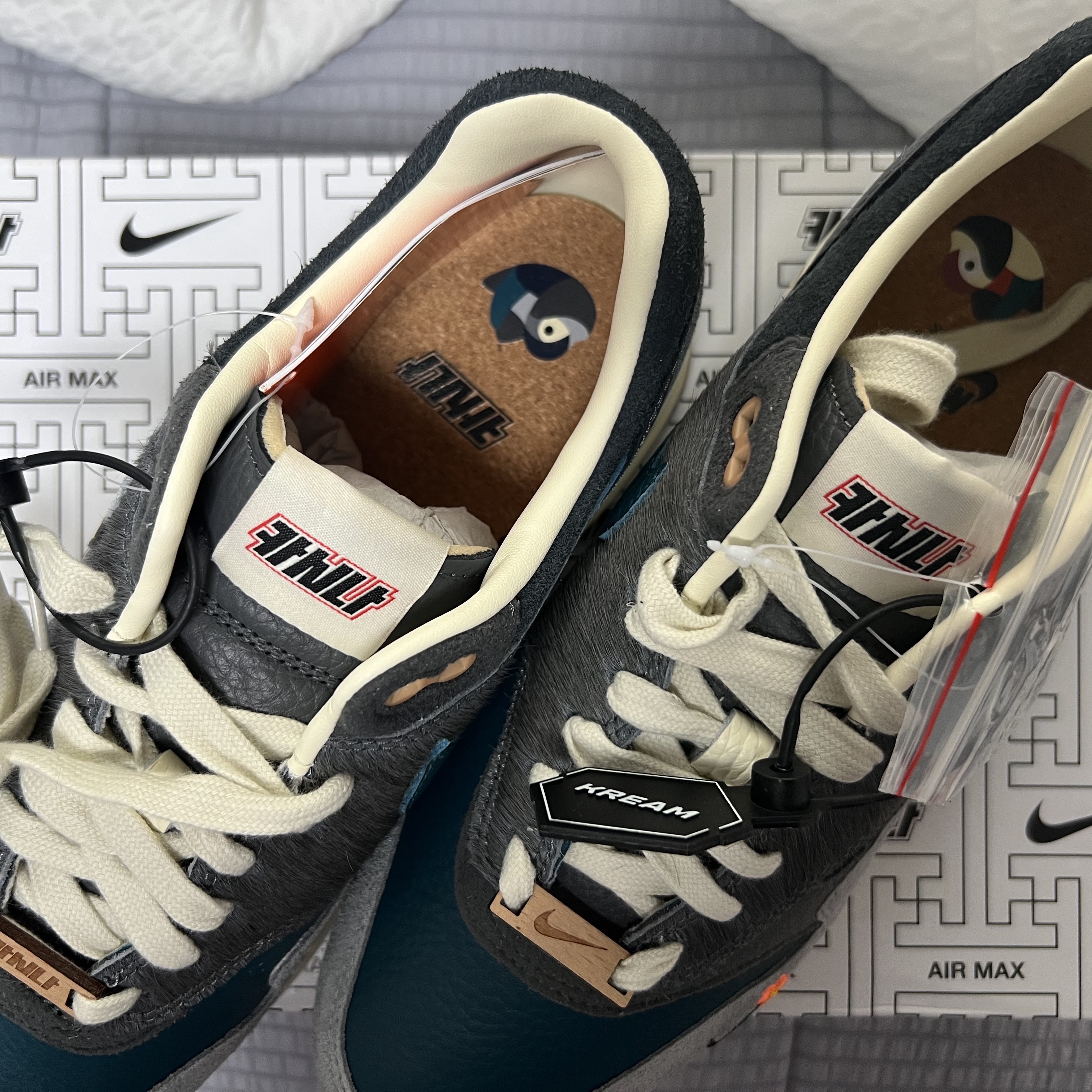 Nike x Kasina Air Max 1 SP Won-Ang Particle Grey 착용 스타일 - 1