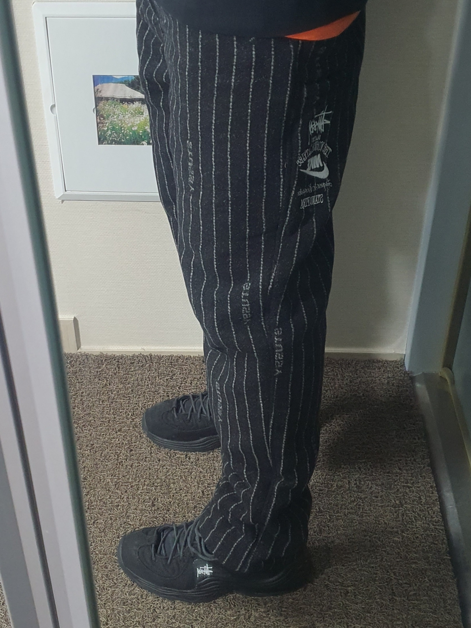 Nike x Stussy NRG Striped Wool Pants Black (DR4021-010) 착용 스타일 - 4