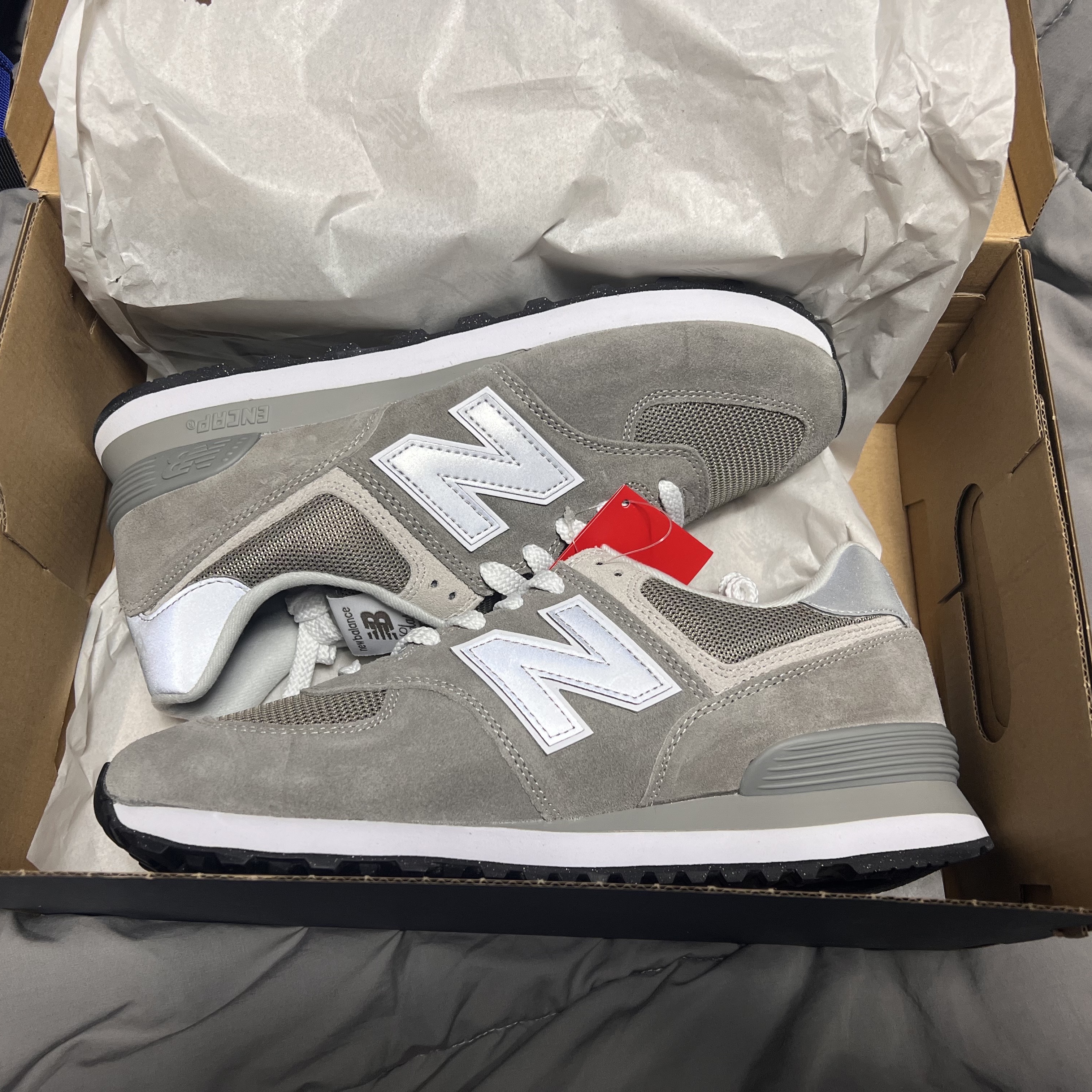 New Balance 574 Worn By Anyone Grey - 2E Wide 착용 스타일 - 2