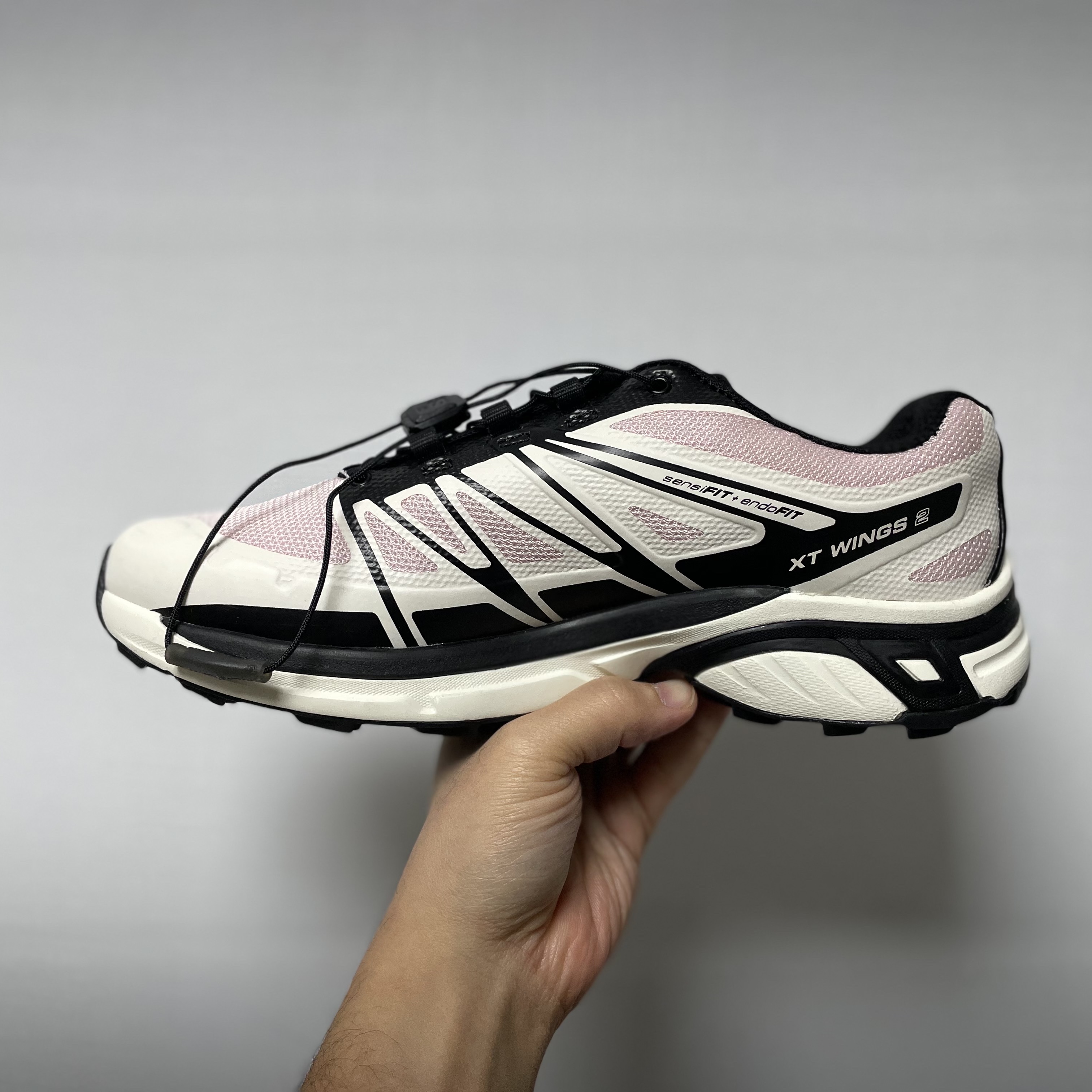 Salomon XT-Wings 2 Cradle Pink 착용 스타일 - 4