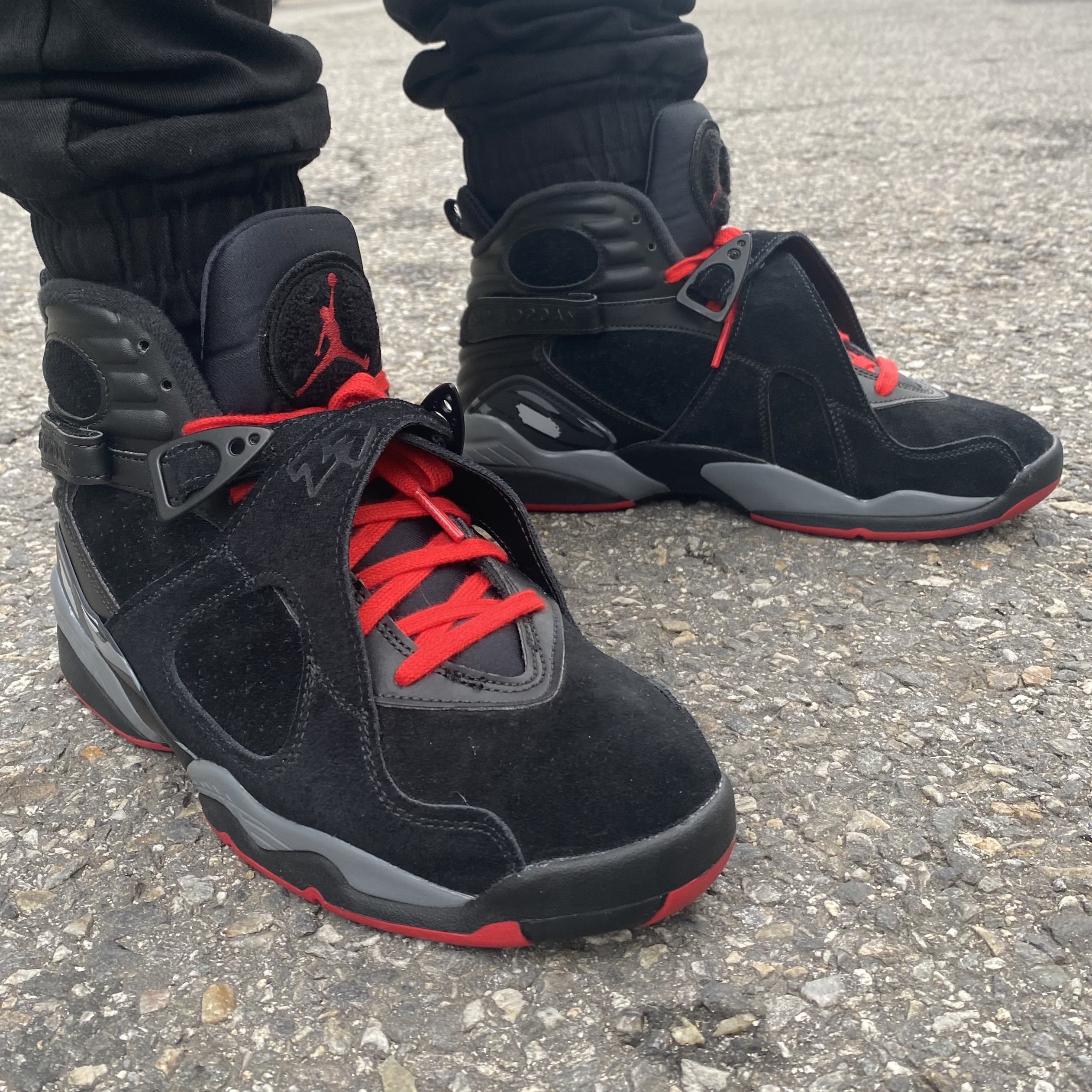 Jordan 8 Retro Bred 착용 스타일