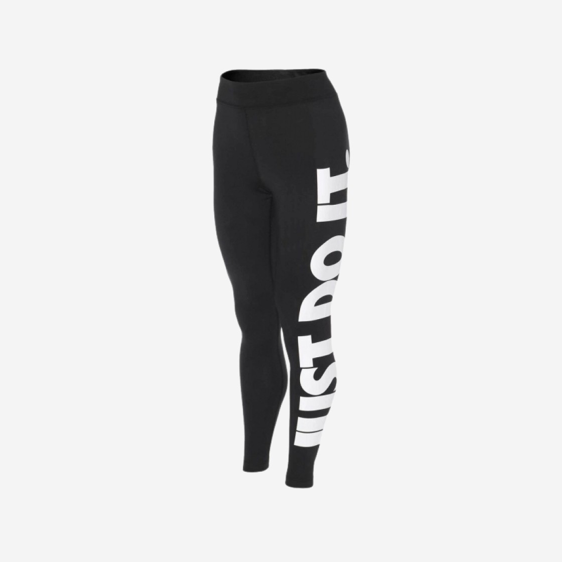 (W) Nike NSW Essential High Waisted Graphic Leggings Black - US/EU 상세 이미지 1