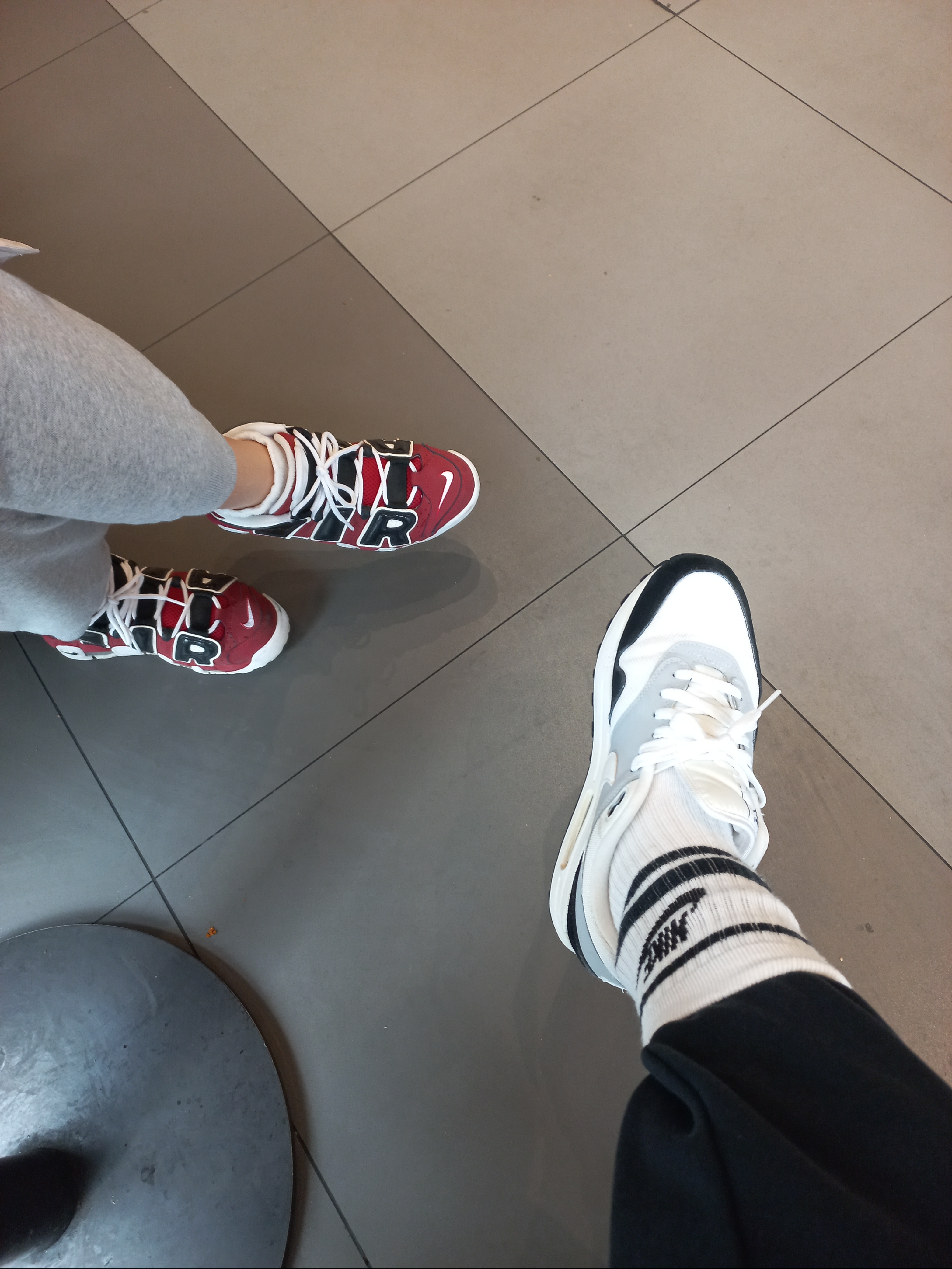 Nike Air More Uptempo 96 Bulls 2021, (GS) Nike Air More Uptempo 96 Bulls 2021 착용 스타일