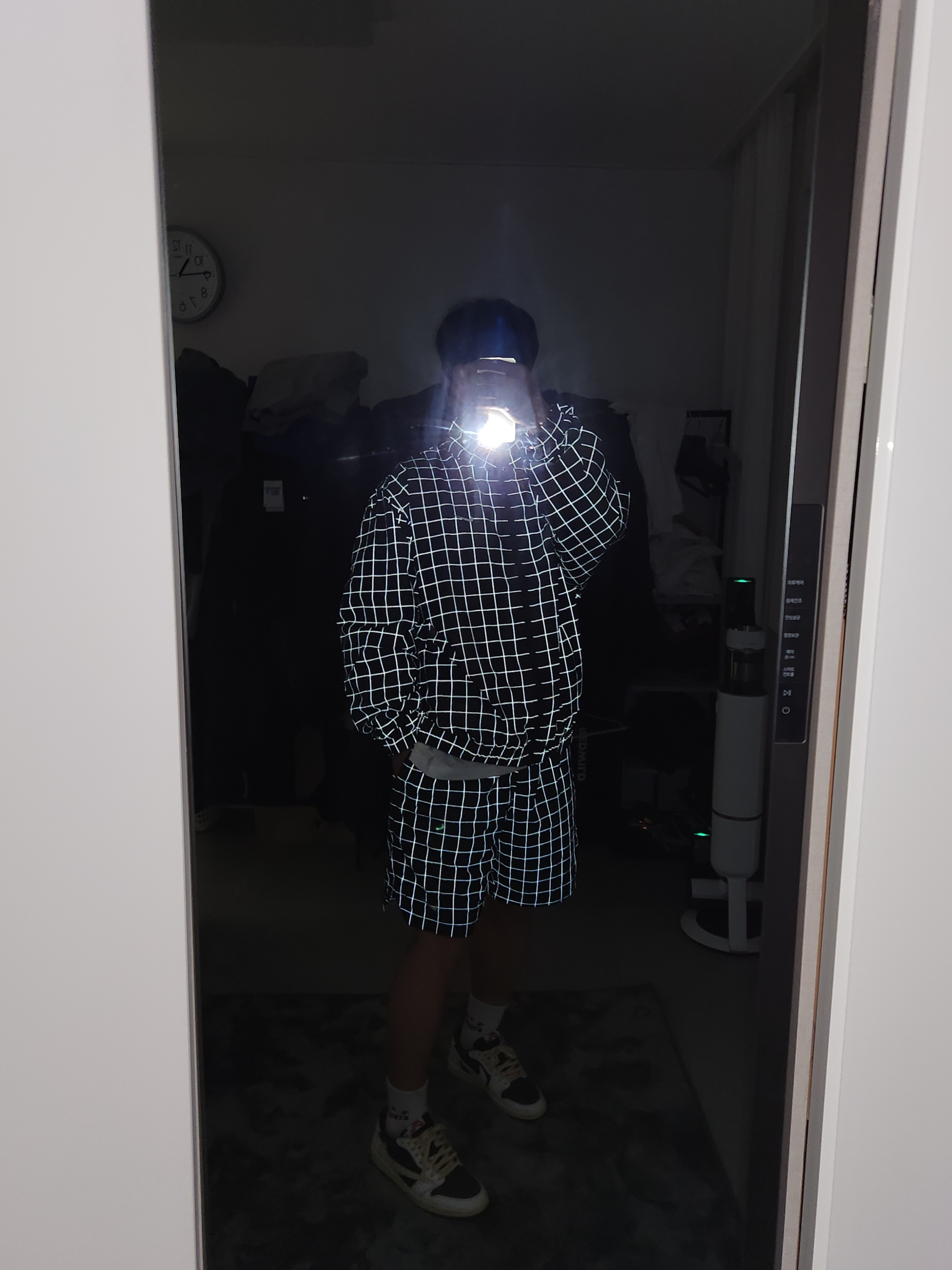Nike M NRG Flash Grid Track Jacket Black - US/EU, Nike NRG Flash Shorts Black - Asia 착용 스타일 - 1
