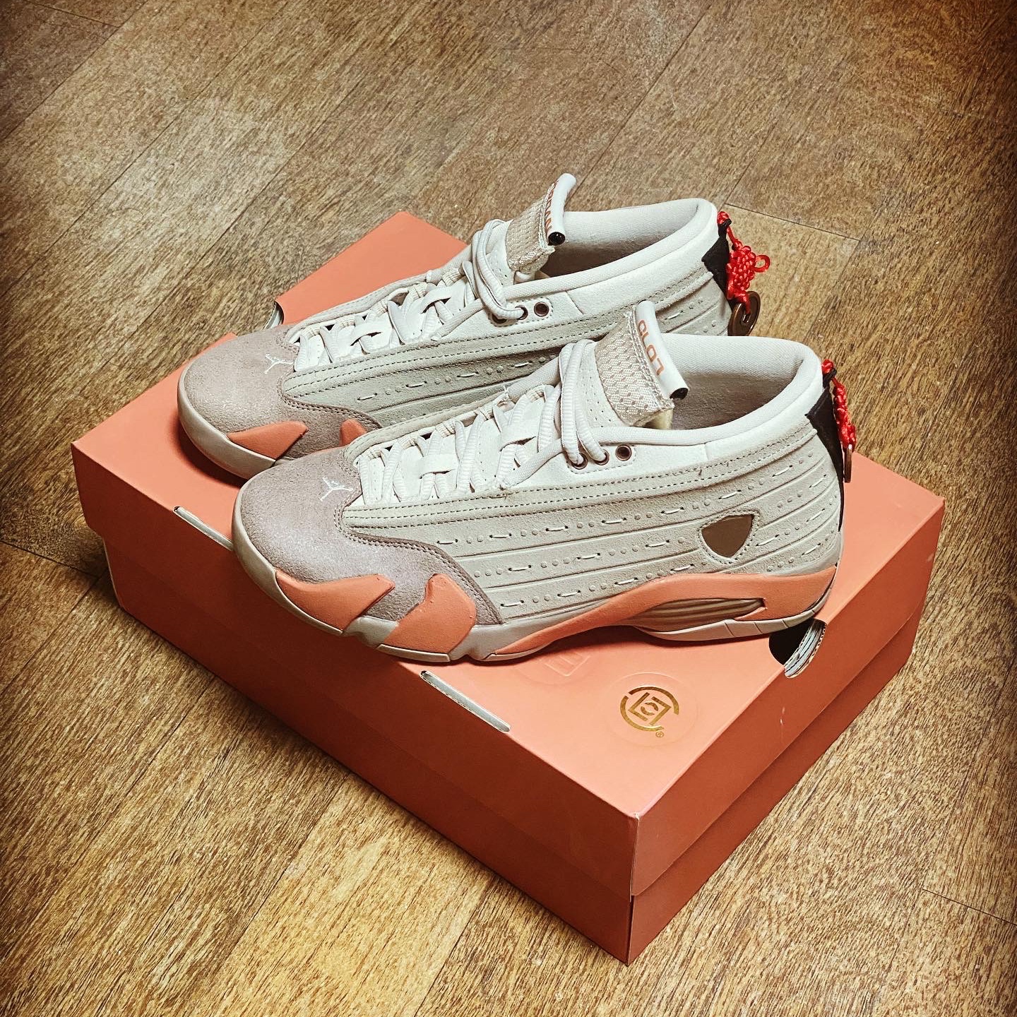 Jordan 14 x Clot Retro Low Terracotta 착용 스타일