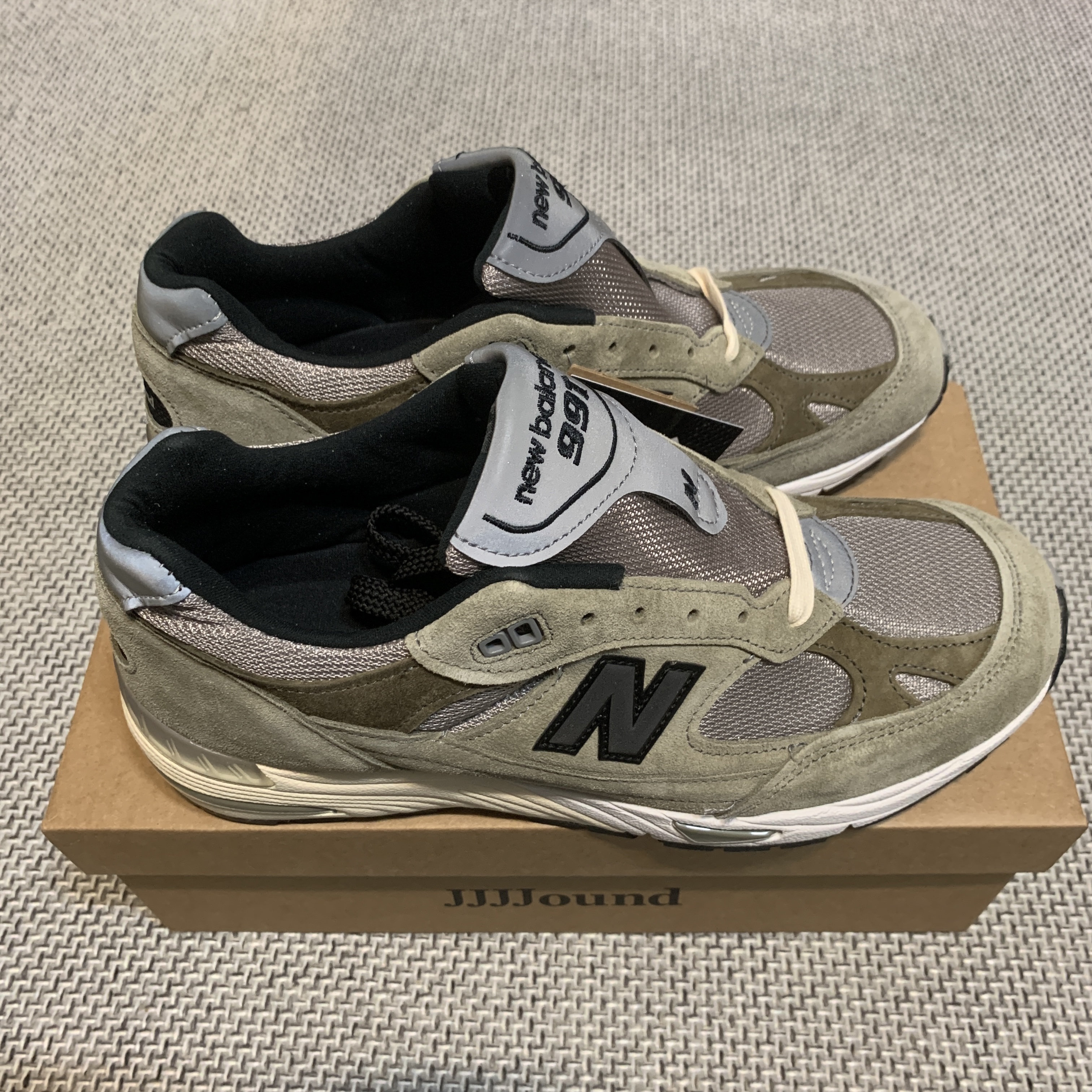 New Balance x JJJJound 991 Made in UK Grey, New Balance x JJJJound 992 Made in USA Grey 착용 스타일 - 1