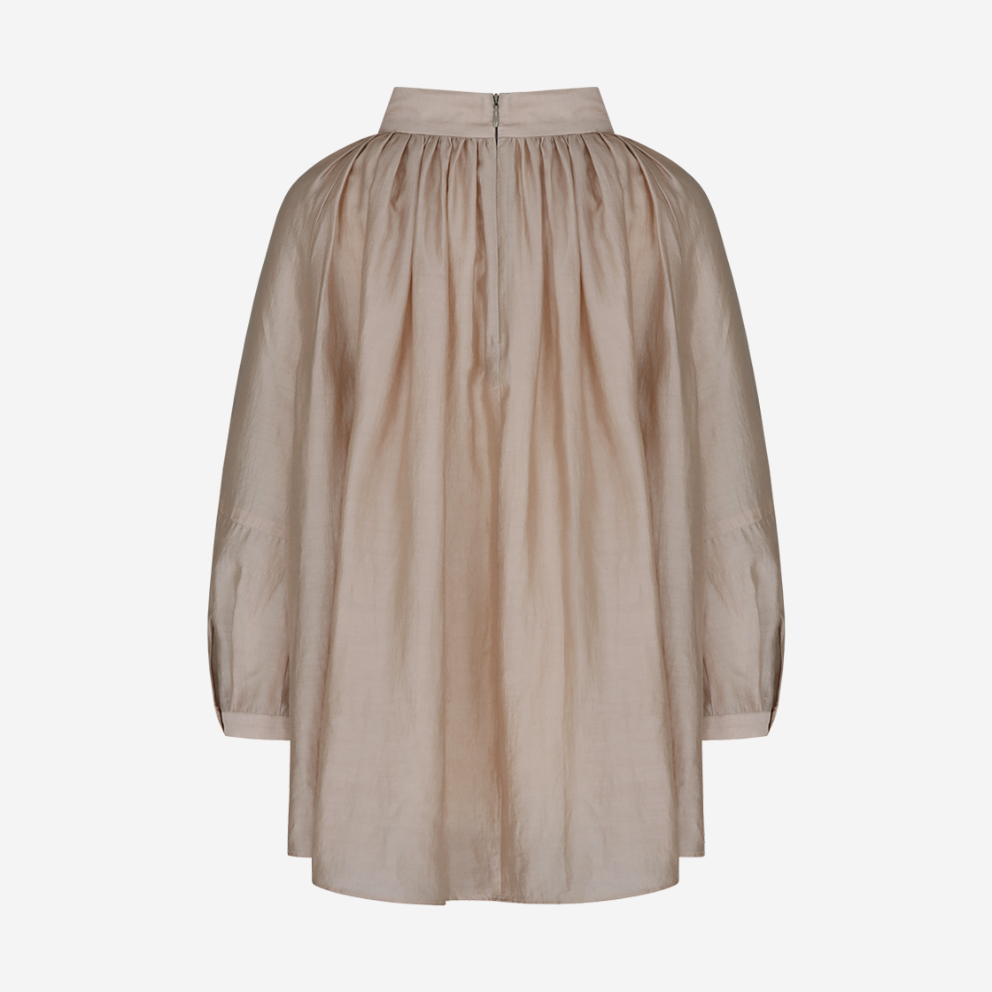 킨더살몬 우먼 개더드 넥 블라우스 토스트(Kindersalmon Women Gathered Neck Blouse Toast) - 2