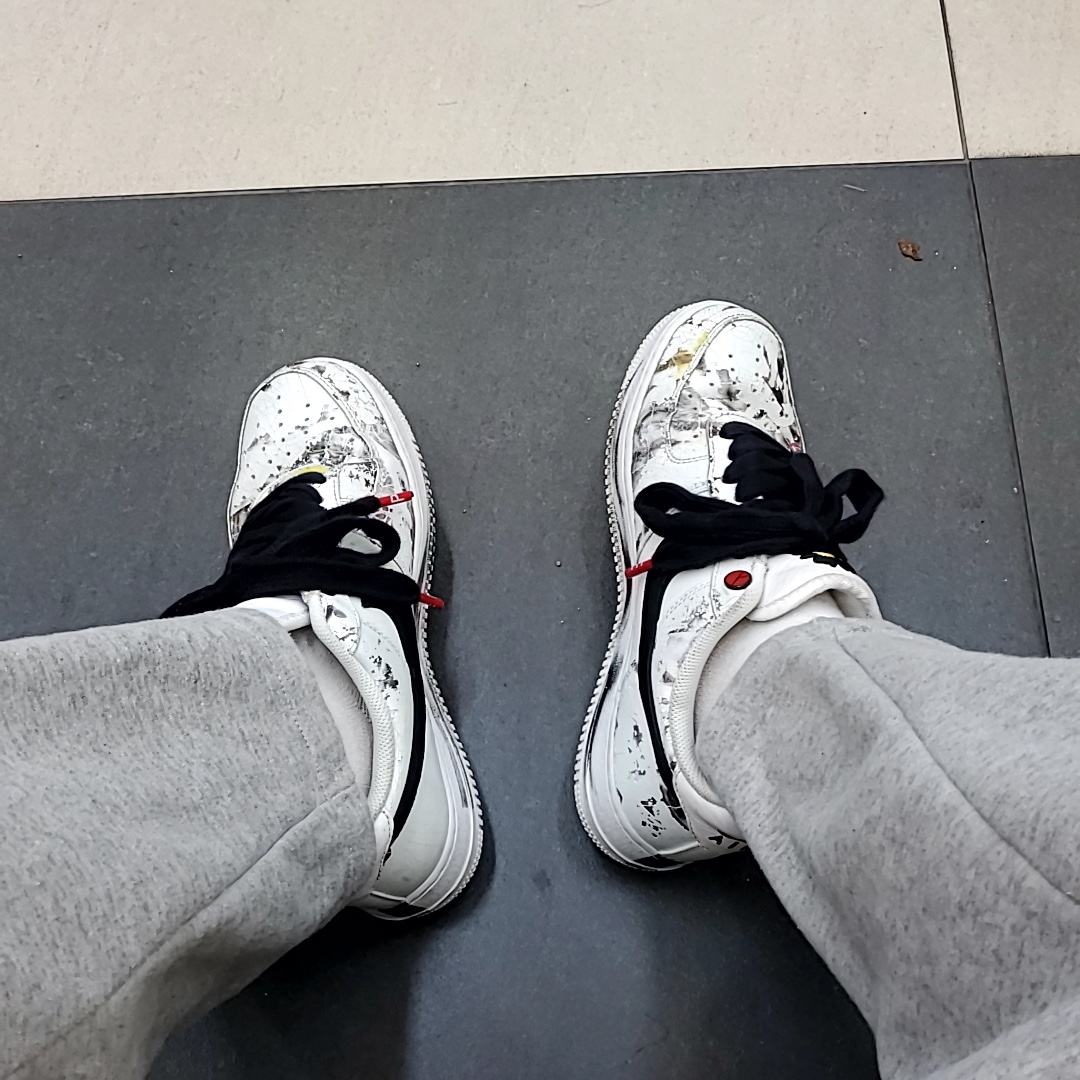 Nike x Peaceminusone Air Force 1 Low Para-Noise 2.0 착용 스타일