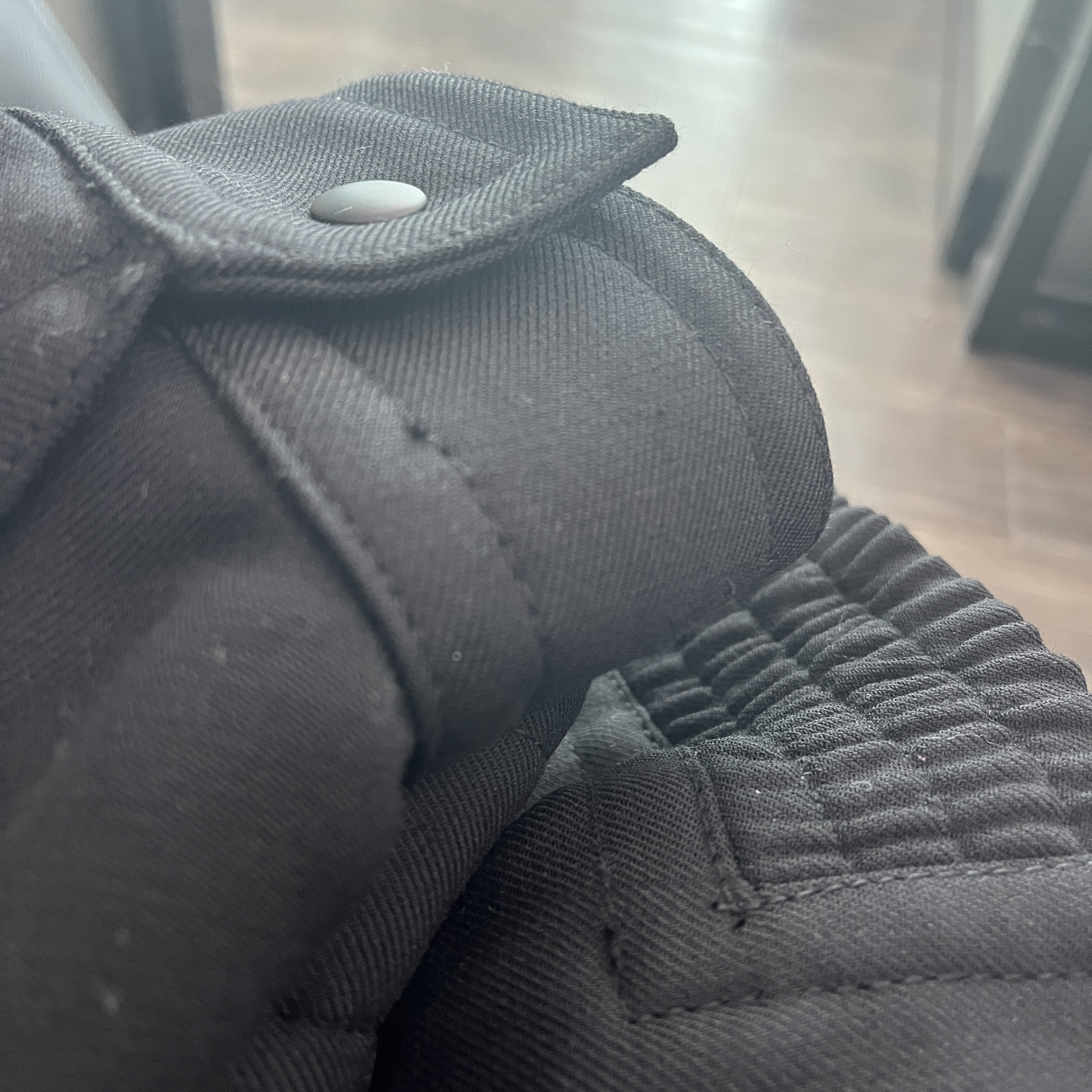 Zara x Ader Error Oversize Collar Bomber Jacket Black 착용 스타일 - 1