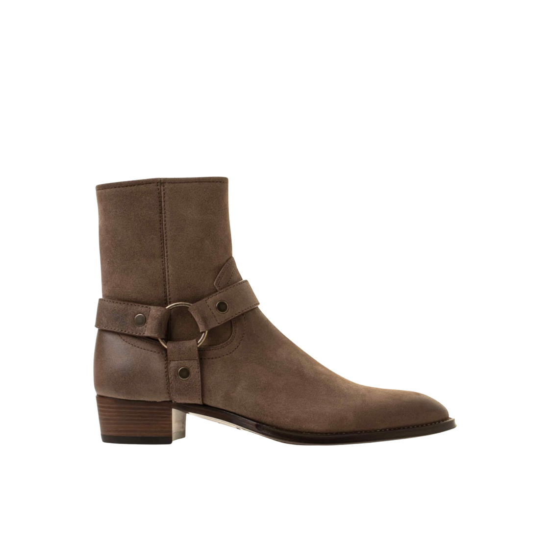 생로랑 와이어트 하네스 앵클 부츠 브라운(Saint Laurent Wyatt Harness Ankle Boots Brown) - 1
