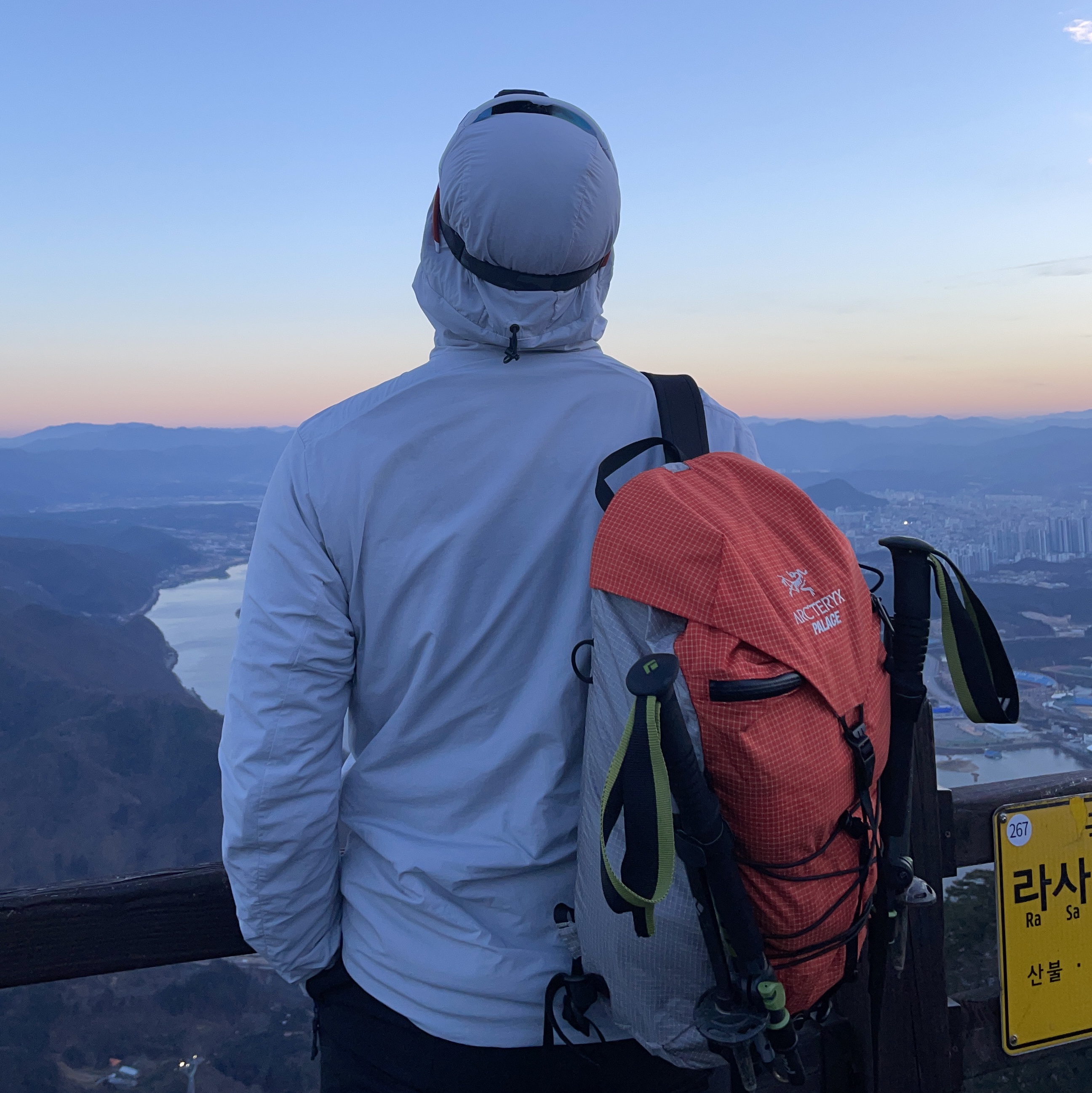 Palace x Arc'teryx Alpha AR 20 Backpack - 20FW 착용 스타일 - 3