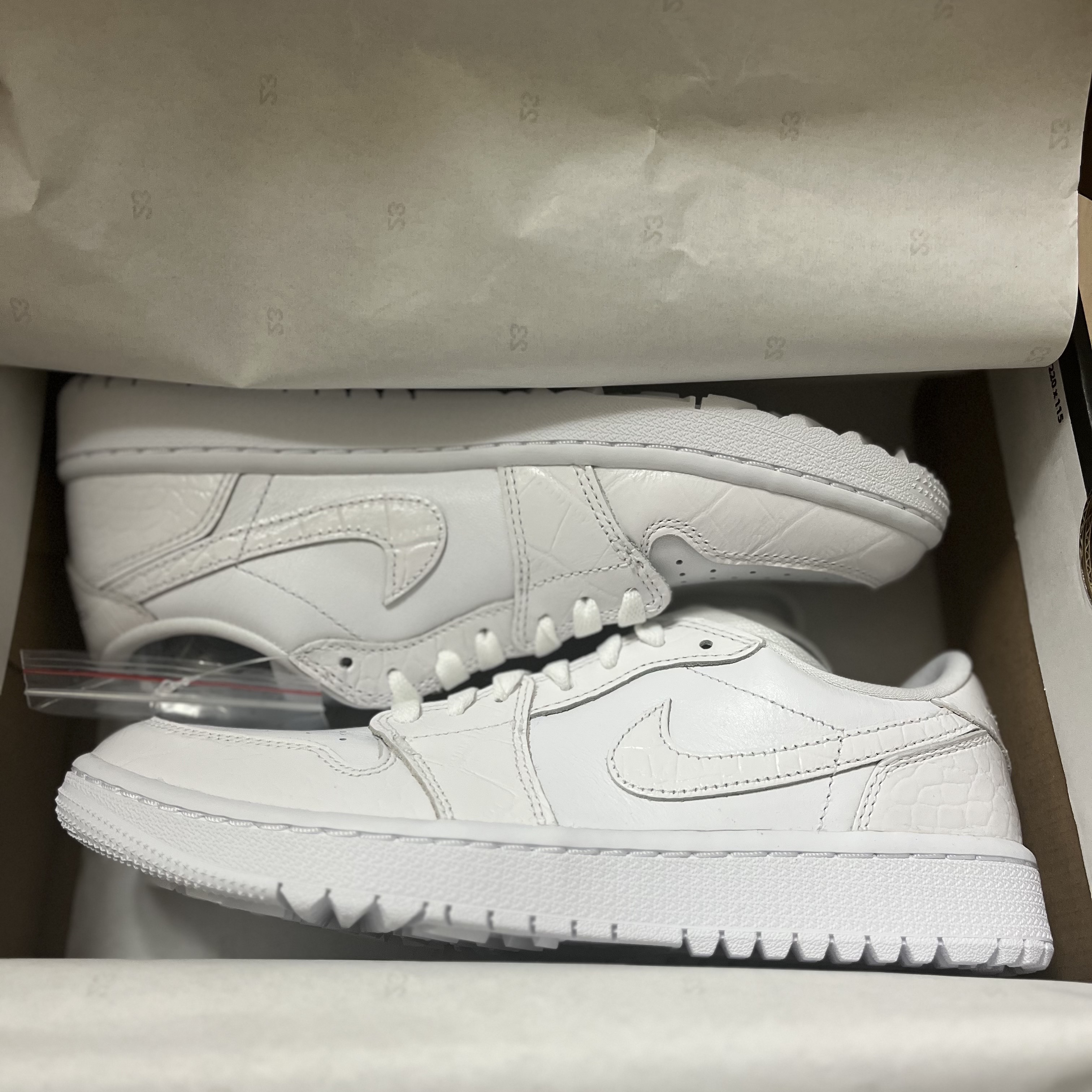 Jordan 1 Low Golf Pure Platinum 착용 스타일