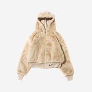 (W) Nike NSW Essentials Faux Fur Jacket Rattan - Asia