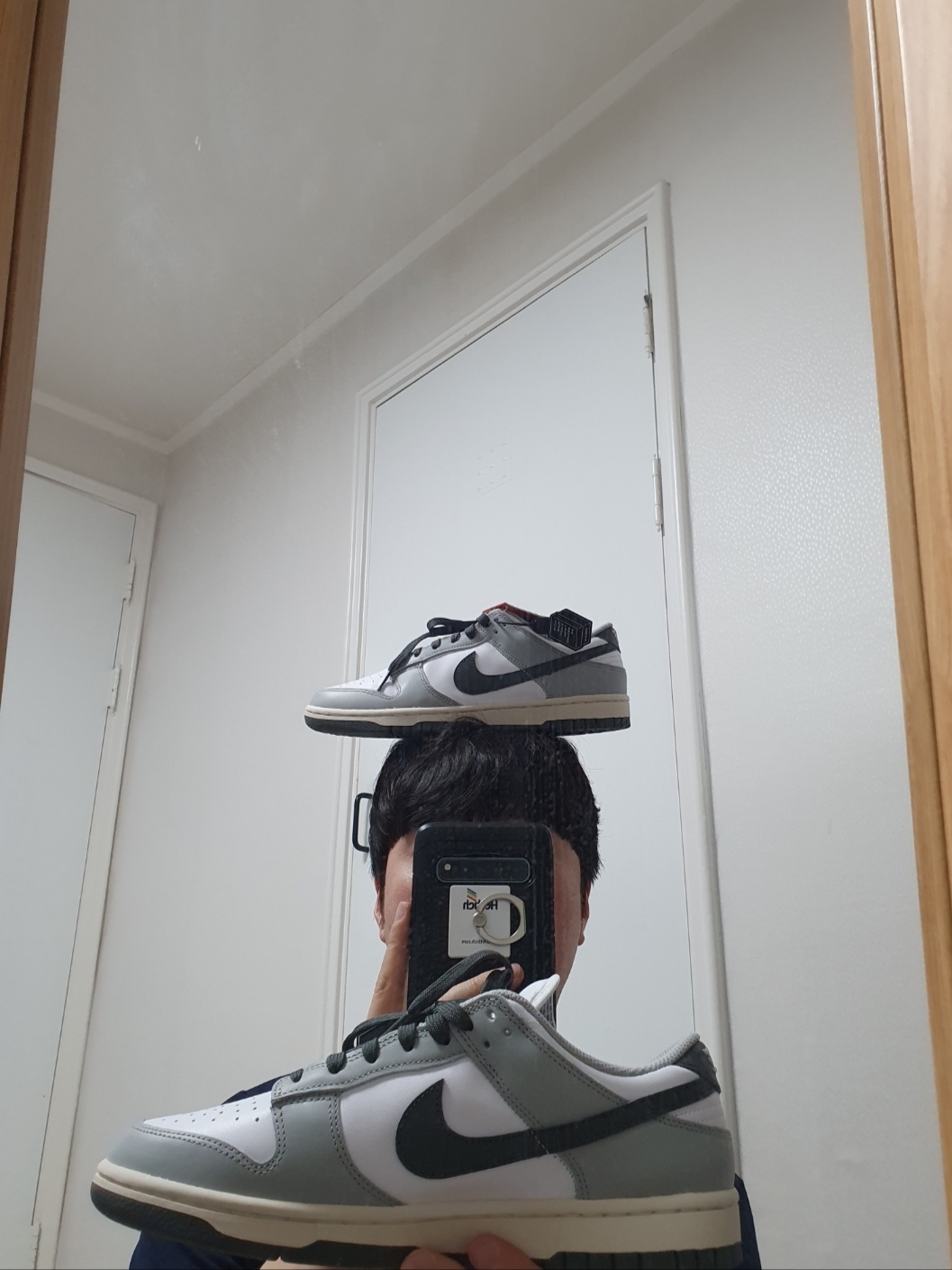 (W) Nike Dunk Low Light Smoke Grey 착용 스타일
