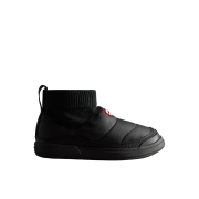 (W) Hunter In Out Insulated Puffer Knit Boots Black