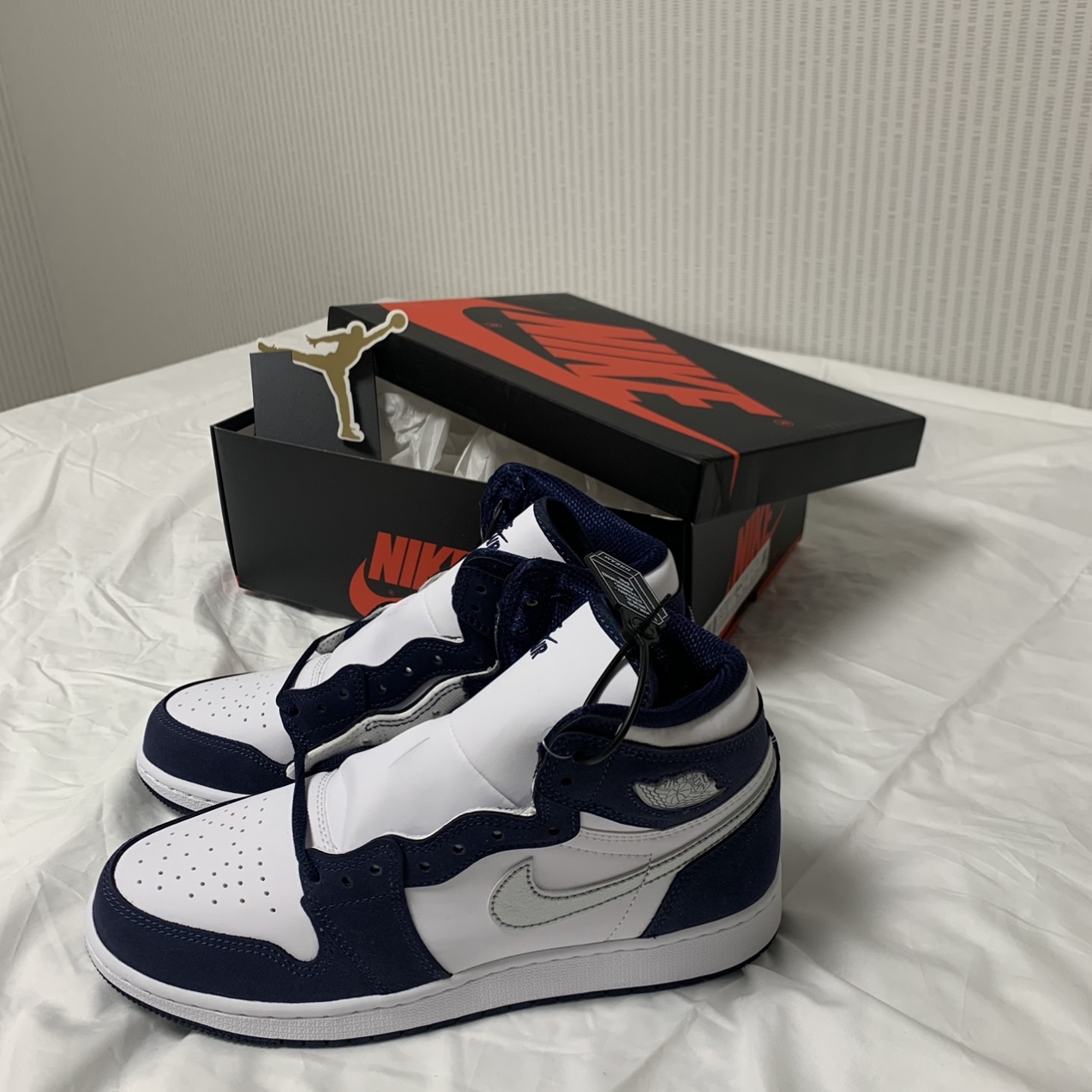 (GS) Jordan 1 Retro High OG CO.JP Midnight Navy 착용 스타일 - 5