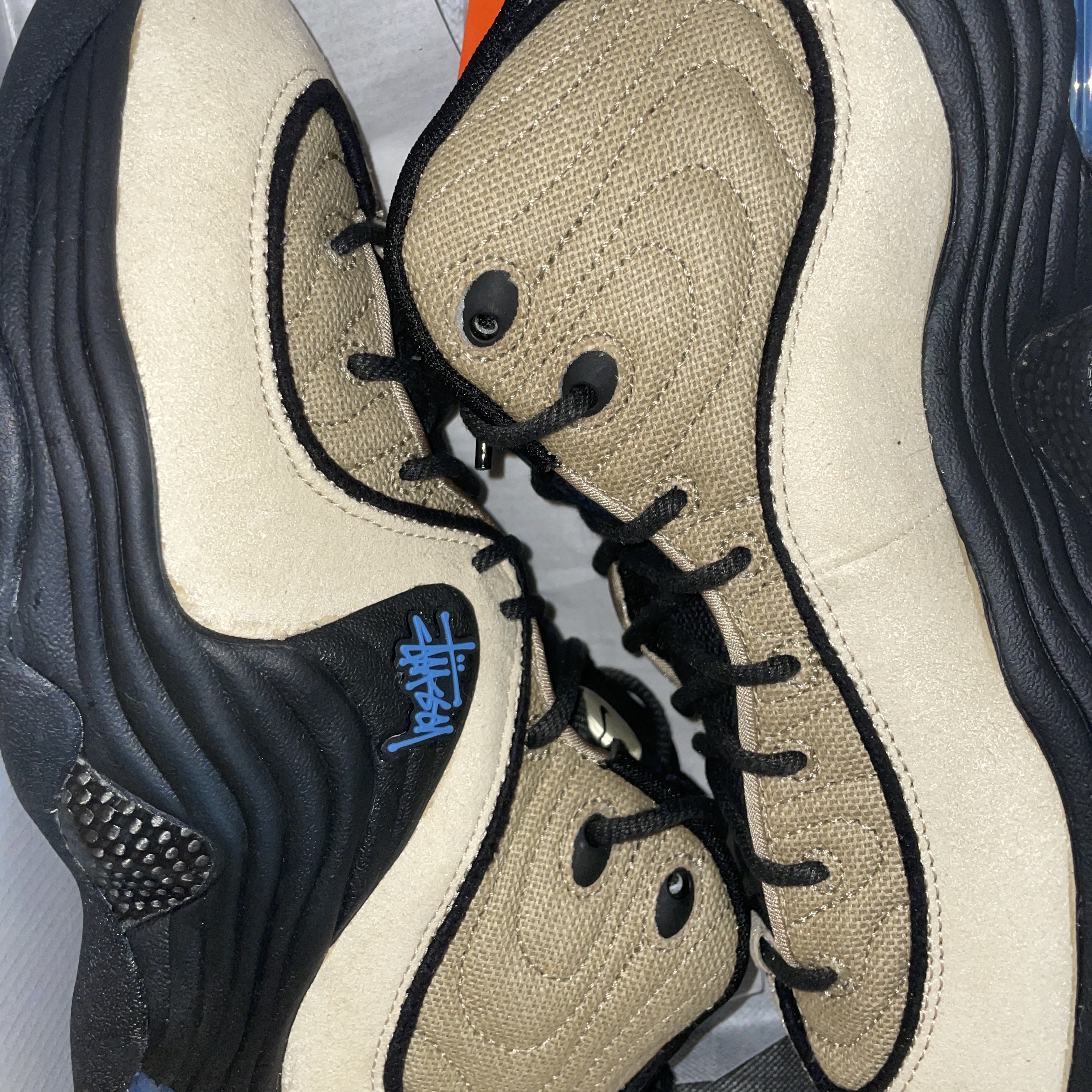 Nike x Stussy Air Penny II Rattan and Limestone 착용 스타일