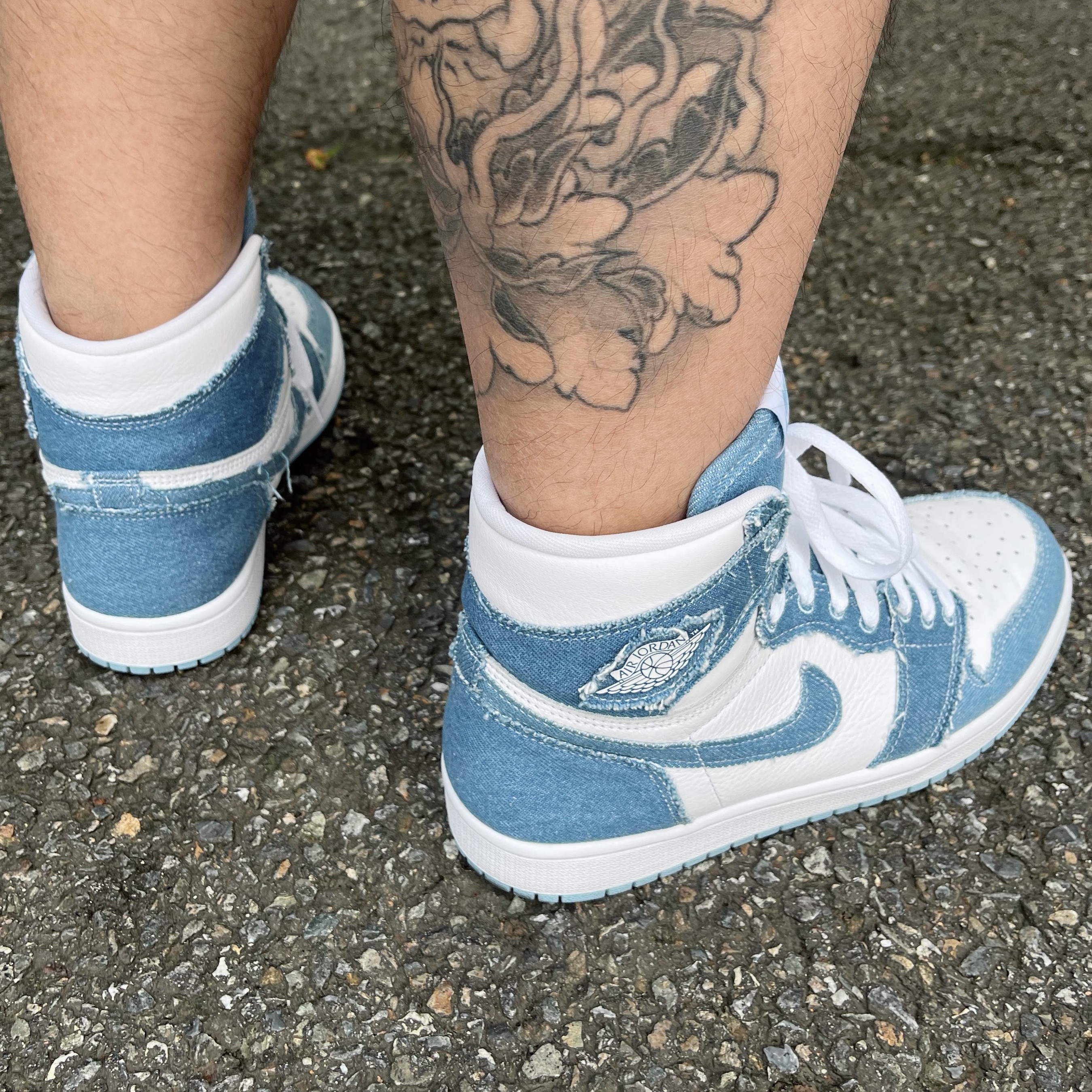 (W) Jordan 1 Retro High OG Denim 착용 스타일