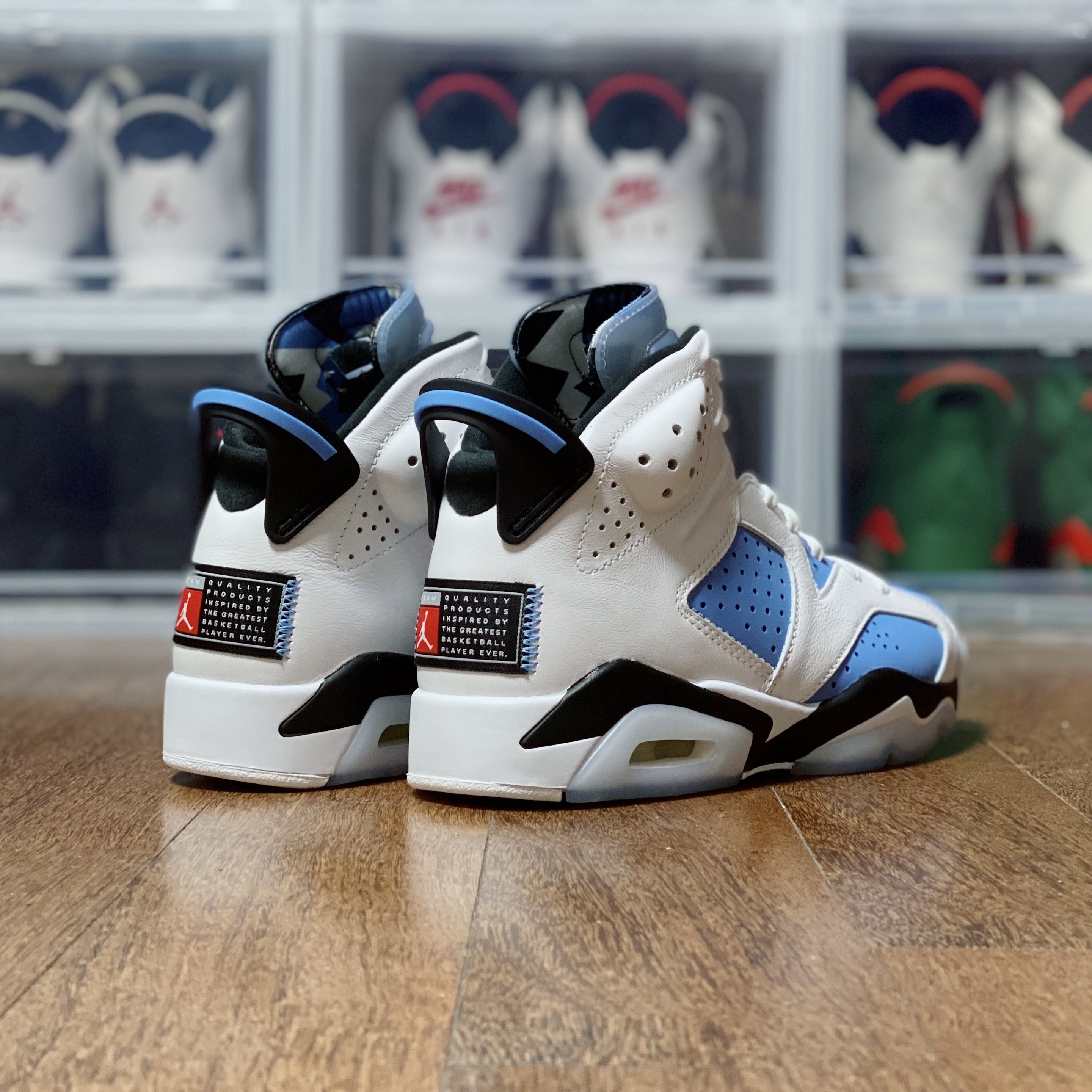 Jordan 6 Retro University Blue 착용 스타일
