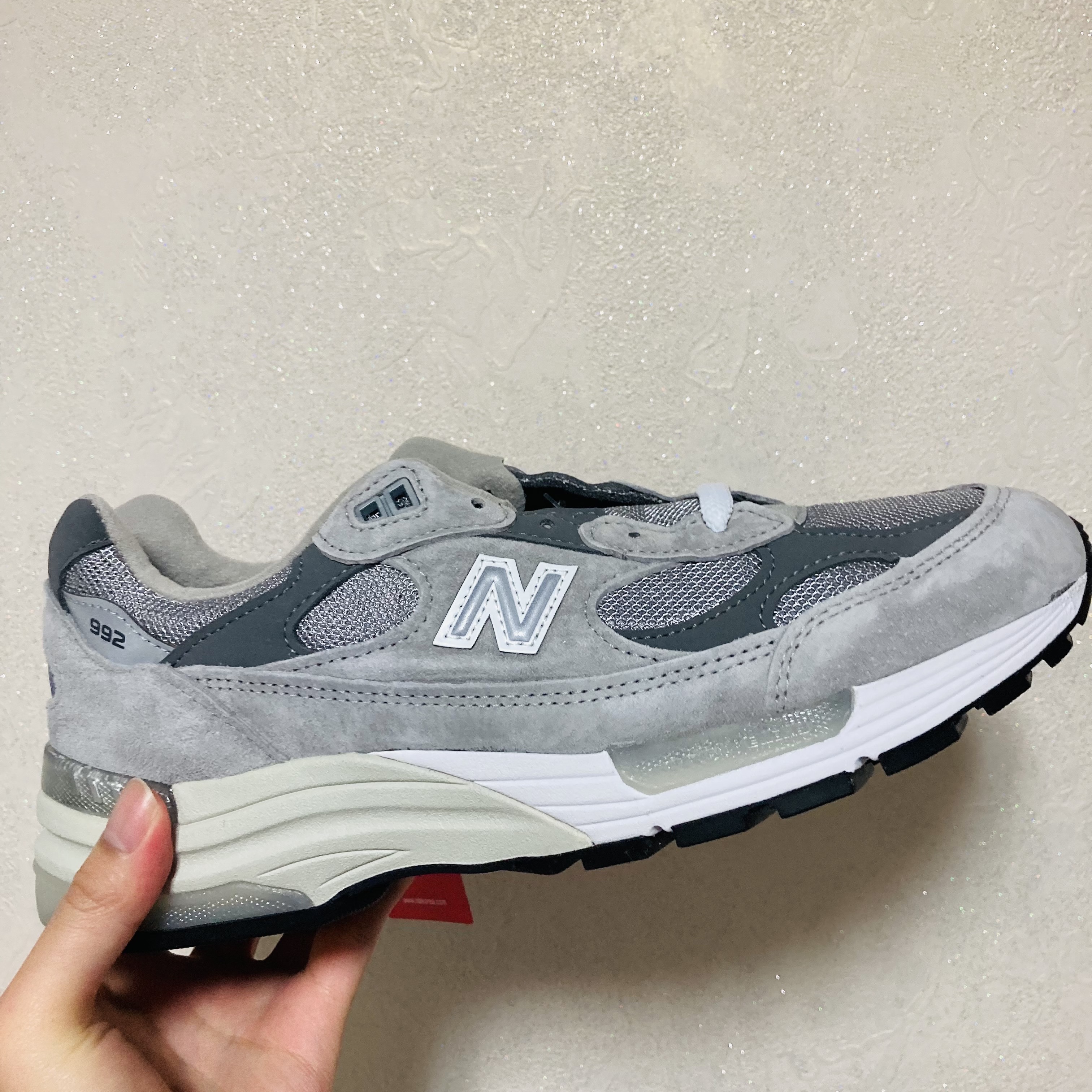 New Balance 992 Made in USA Grey - D Standard 착용 스타일