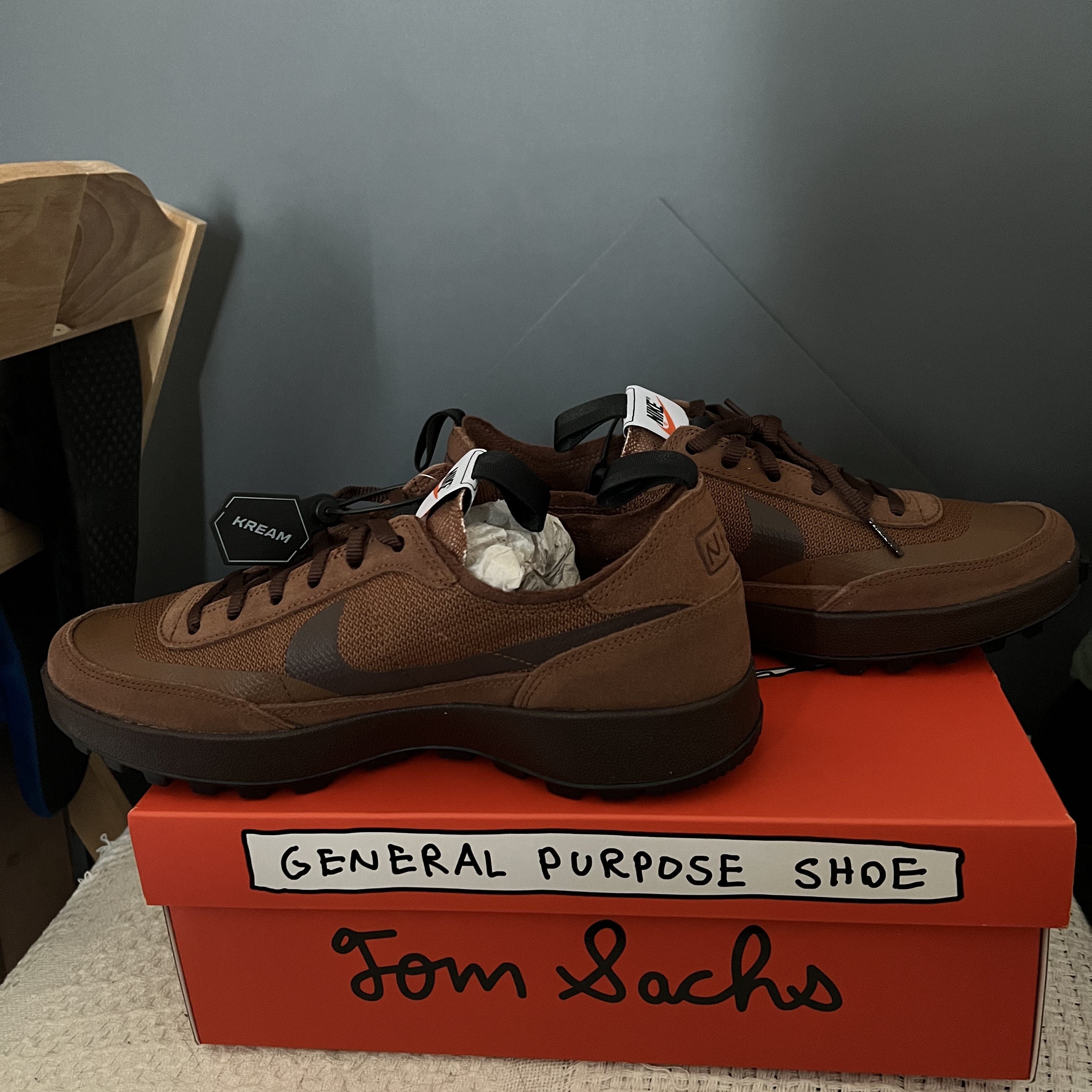 Nike x Tom Sachs General Purpose Shoe Brown 착용 스타일