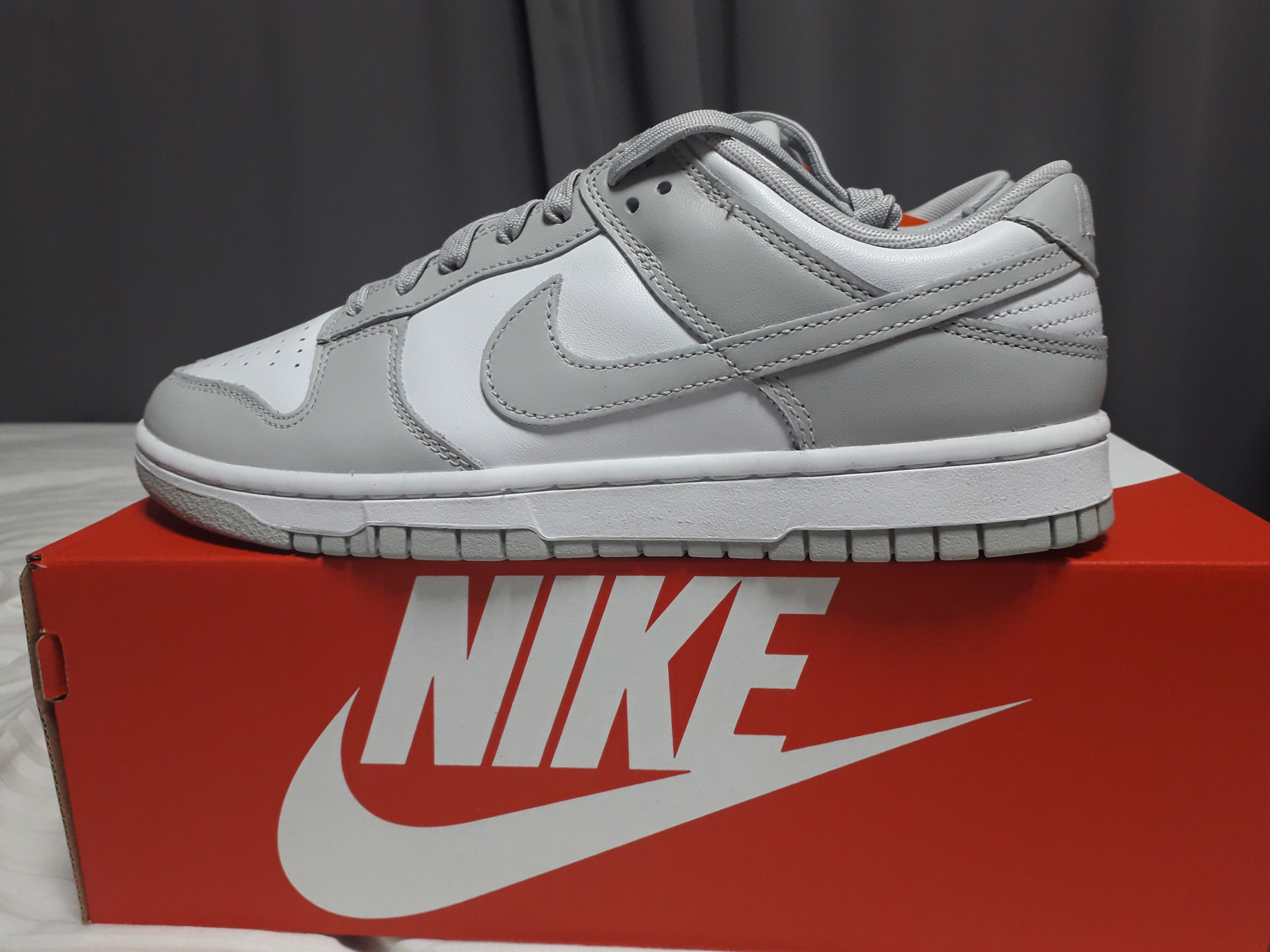 Nike Dunk Low Retro Grey Fog 착용 스타일 - 2
