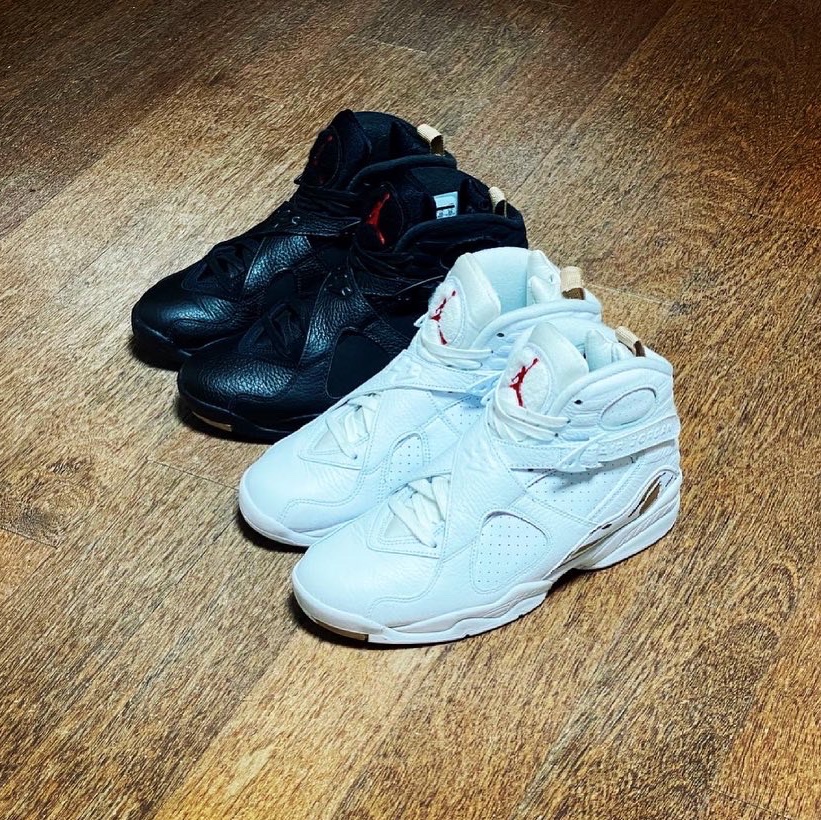 Jordan 8 Retro Drake OVO Black, Jordan 8 Retro Drake OVO White 착용 스타일