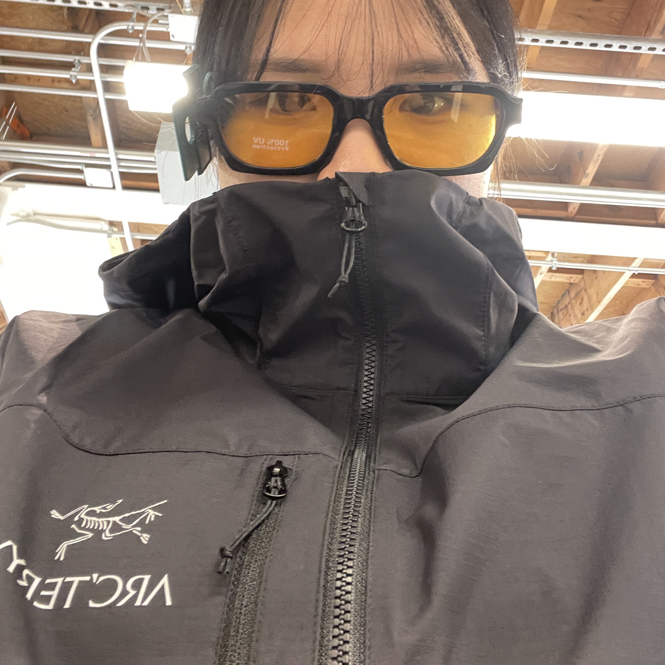 Arc'teryx Squamish Hoody Black 착용 스타일 - 5