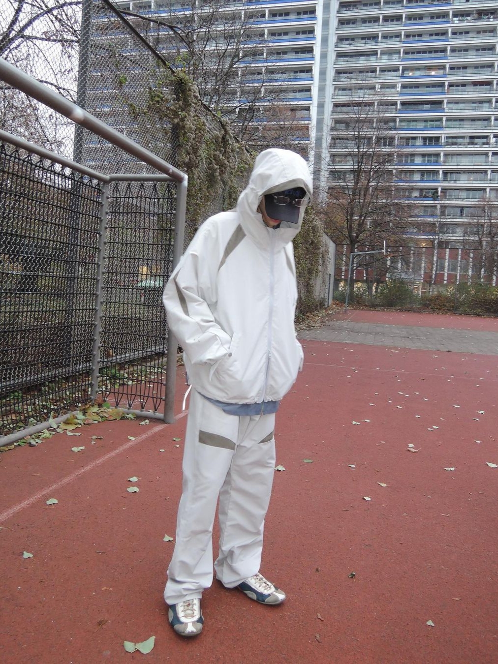 Opening Project Ripstop Hooded Jumper Light Grey, Opening Project Ripstop Split Pants Light Grey 착용 스타일 - 2